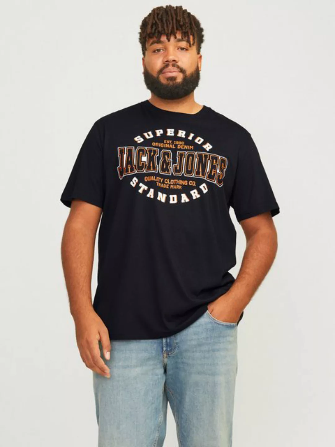 Jack & Jones PlusSize T-Shirt "JJELOGO TEE SS O-NECK 2 COL AW24 S PLS", mit günstig online kaufen