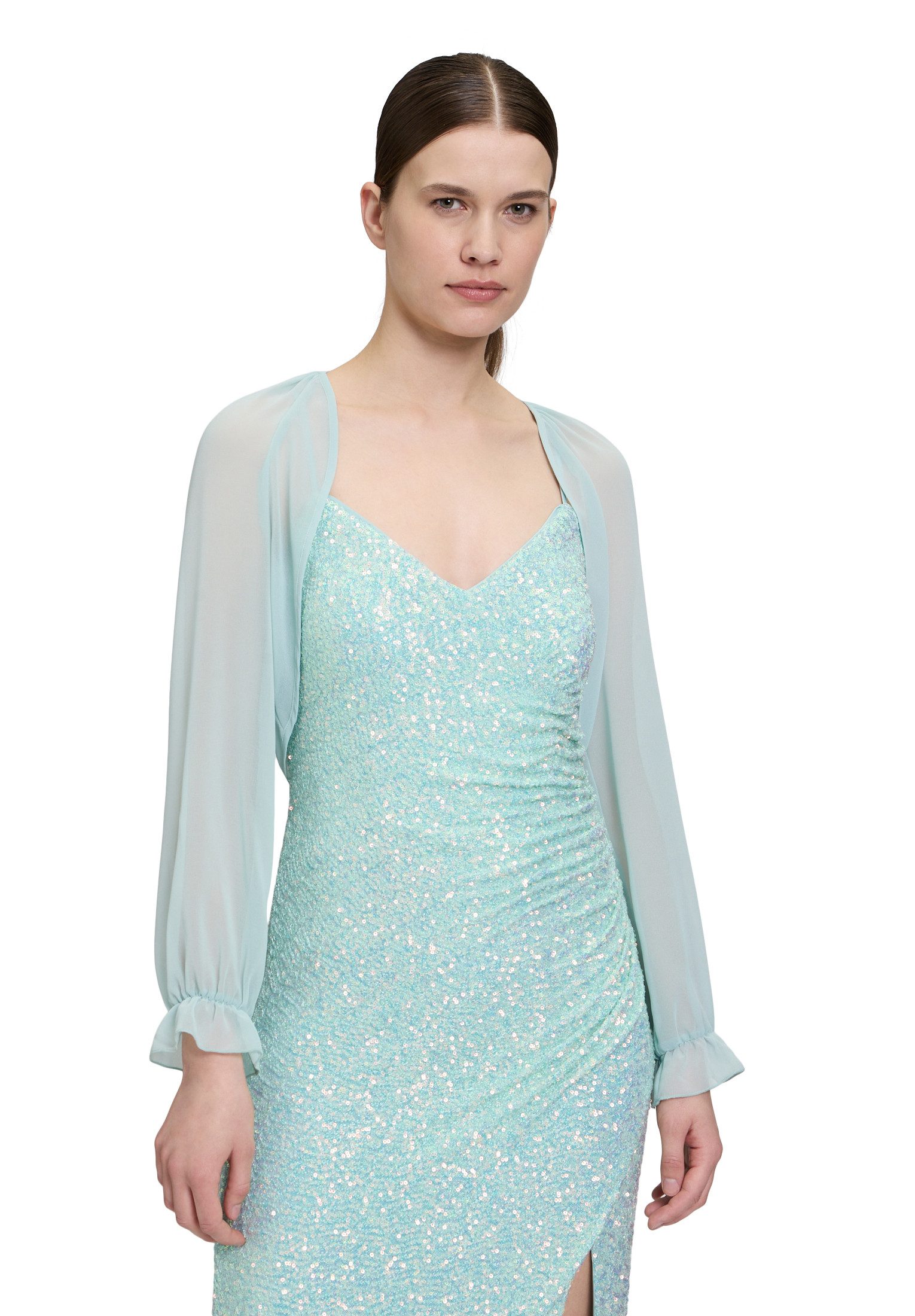 Vera Mont Bolerojacke "Vera Mont Damen Bolero-Jacke mit gekräuseltem Aussch günstig online kaufen