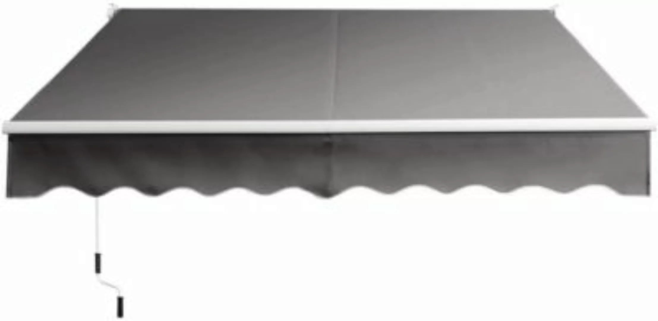 COSTWAY® Sonnenmarkise Balkon 2,5 m x 2 m grau  Erwachsene günstig online kaufen