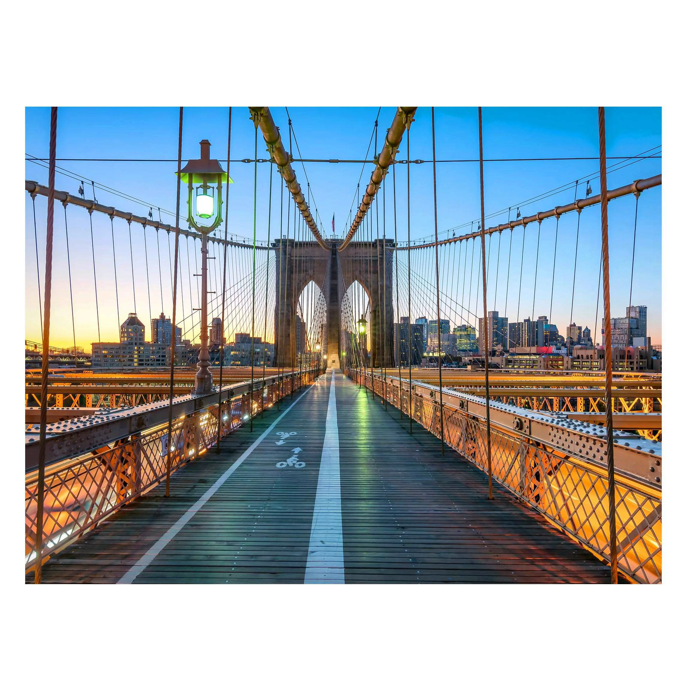 Magnettafel Morgenblick von der Brooklyn Bridge günstig online kaufen