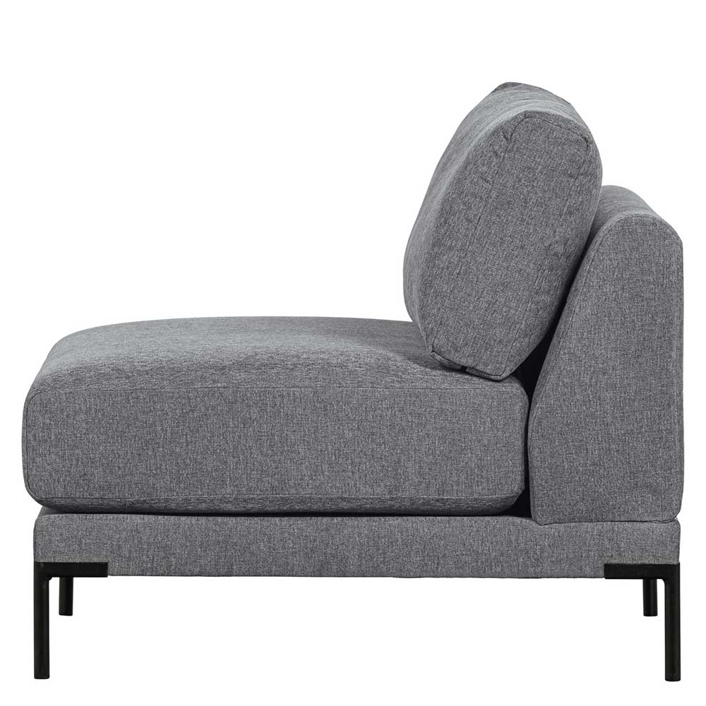 Sofa Modulsofa Element aus Chenillegewebe mit einem Sitzplatz günstig online kaufen