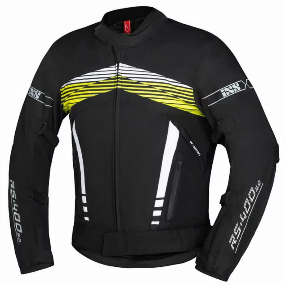 IXS Motorradjacke iXS Sport Jacke RS-400-ST 3.0 schwarz-weiss-neon gelb L günstig online kaufen