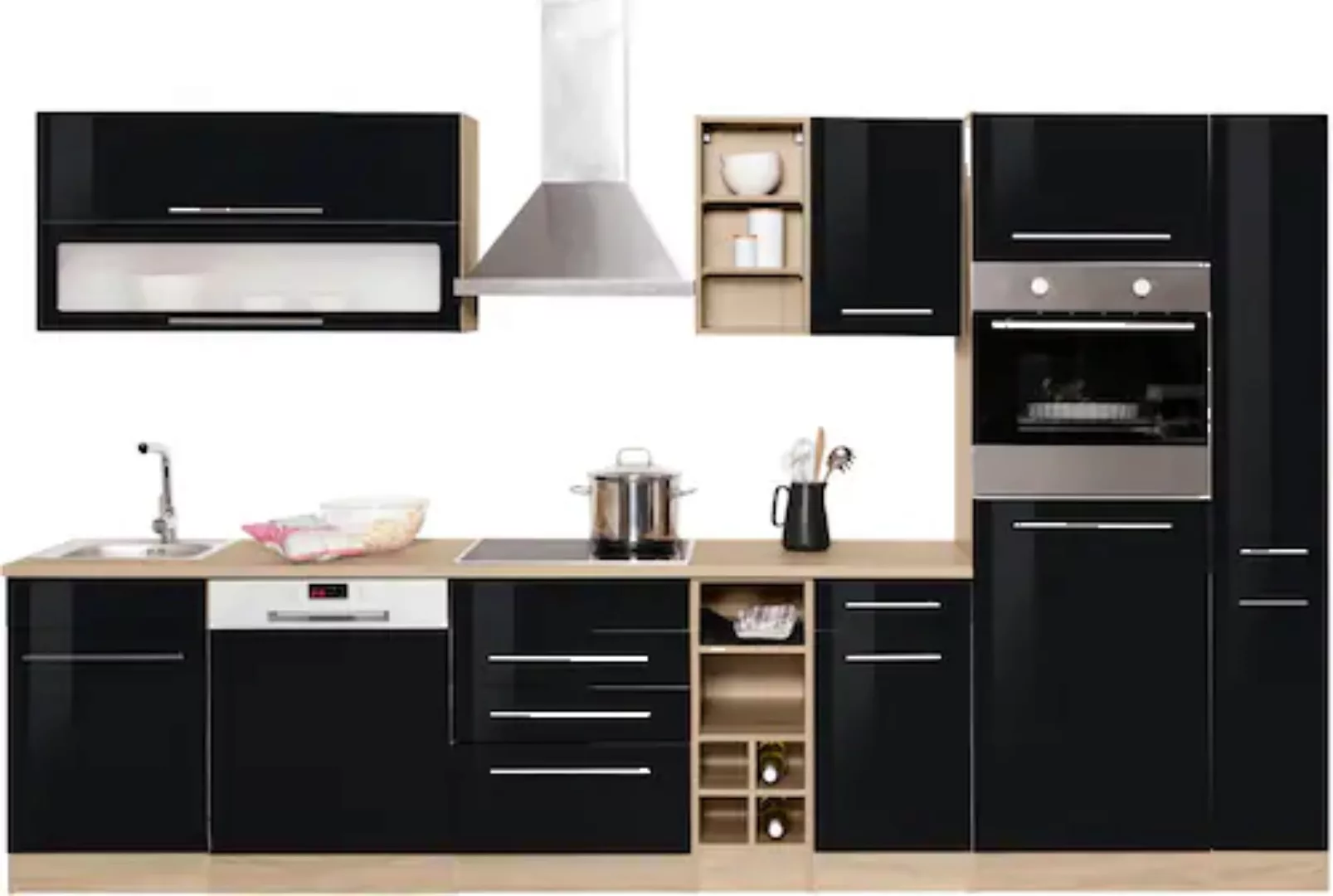 KOCHSTATION Küchenzeile »KS-Eton«, ohne E-Geräte, Breite 330 cm günstig online kaufen