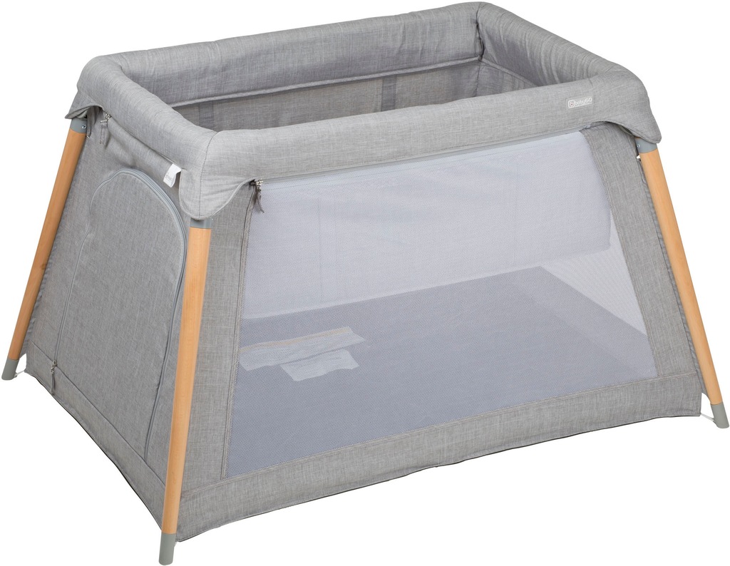 BabyGo Baby-Reisebett »Groovy, grau melange«, mit Seiteneingang günstig online kaufen