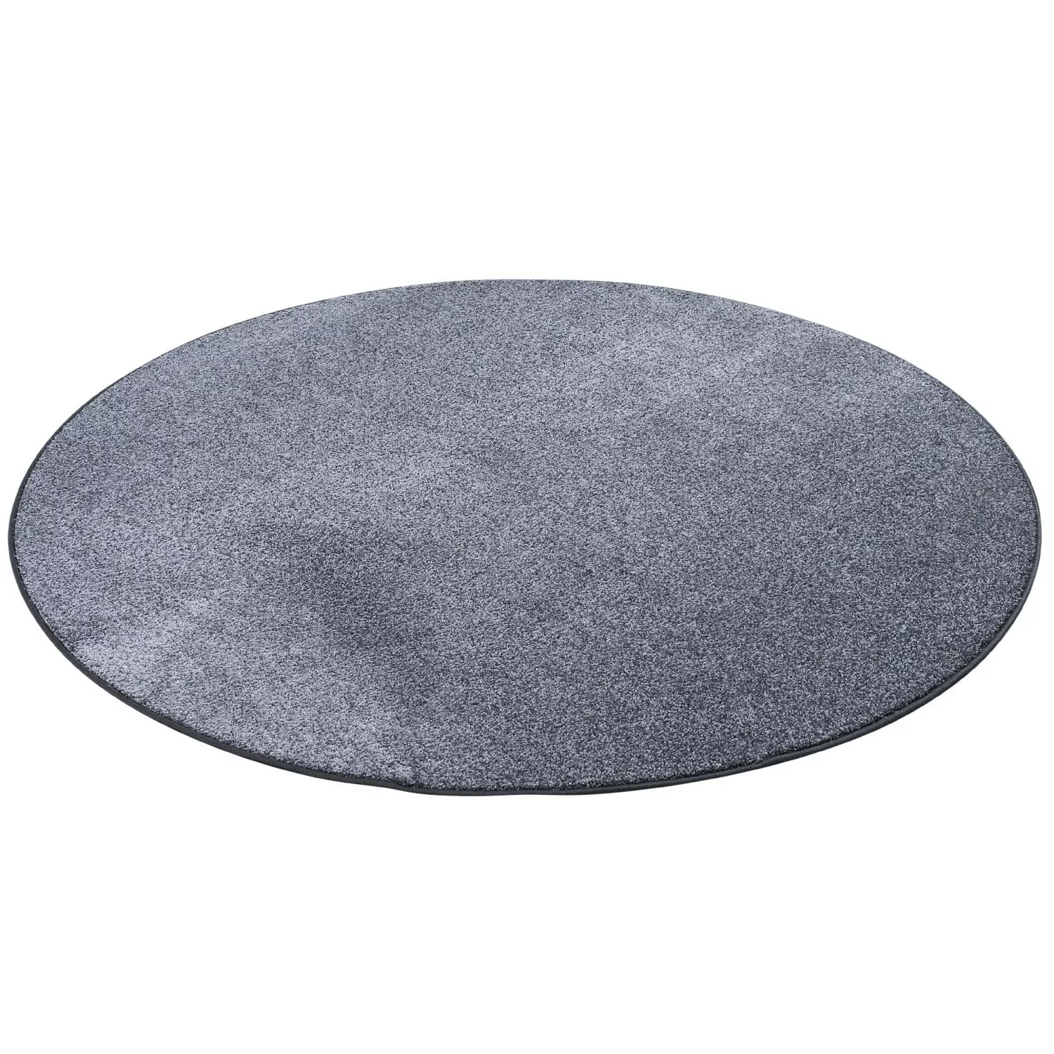 Snapstyle Luxus Soft Velours Teppich Shine Anthrazit 100cm Rund günstig online kaufen