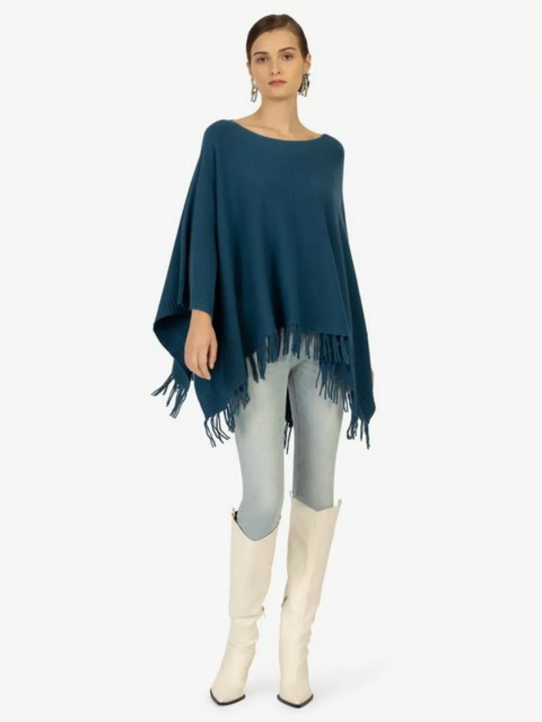 Kraimod Poncho mit Eye catching und Allover-Design günstig online kaufen