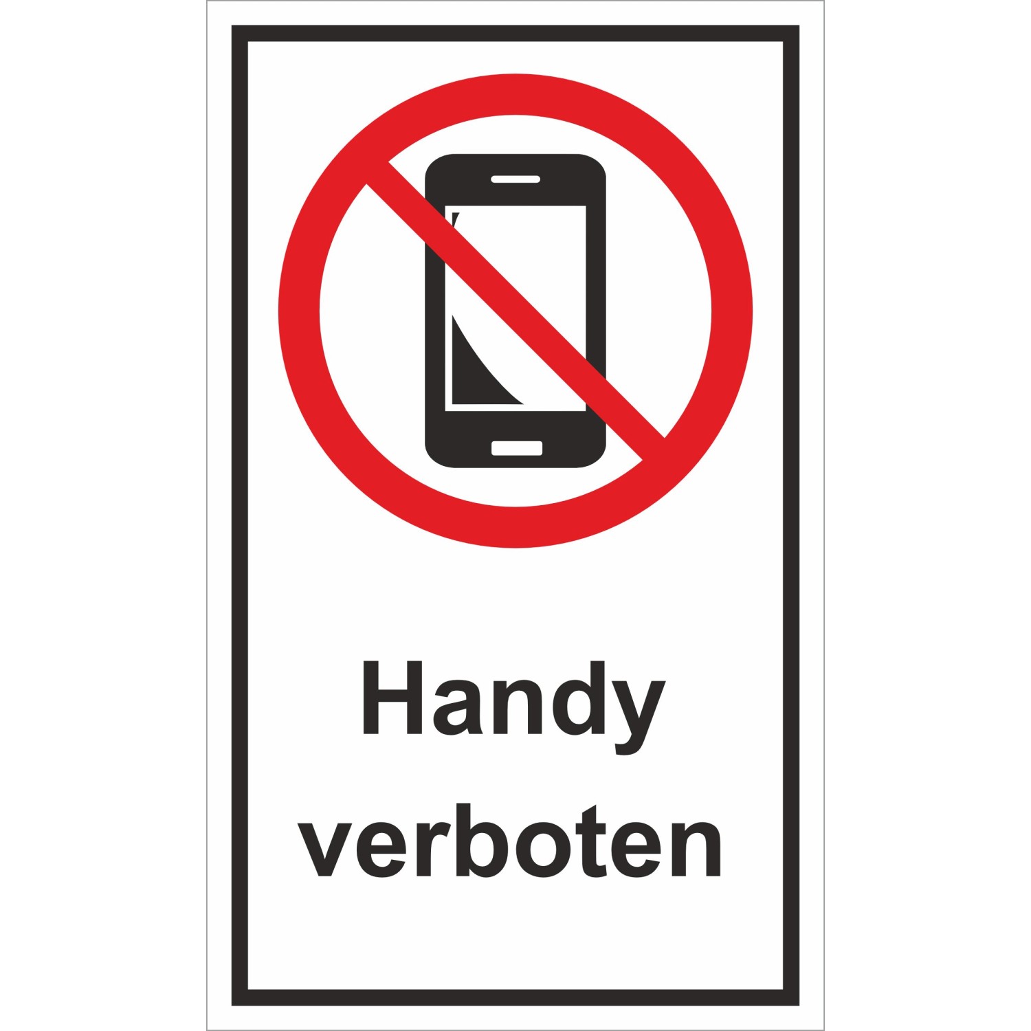 Warn- und Hinweissschild Handy verboten 25 cm x 15 cm PST günstig online kaufen