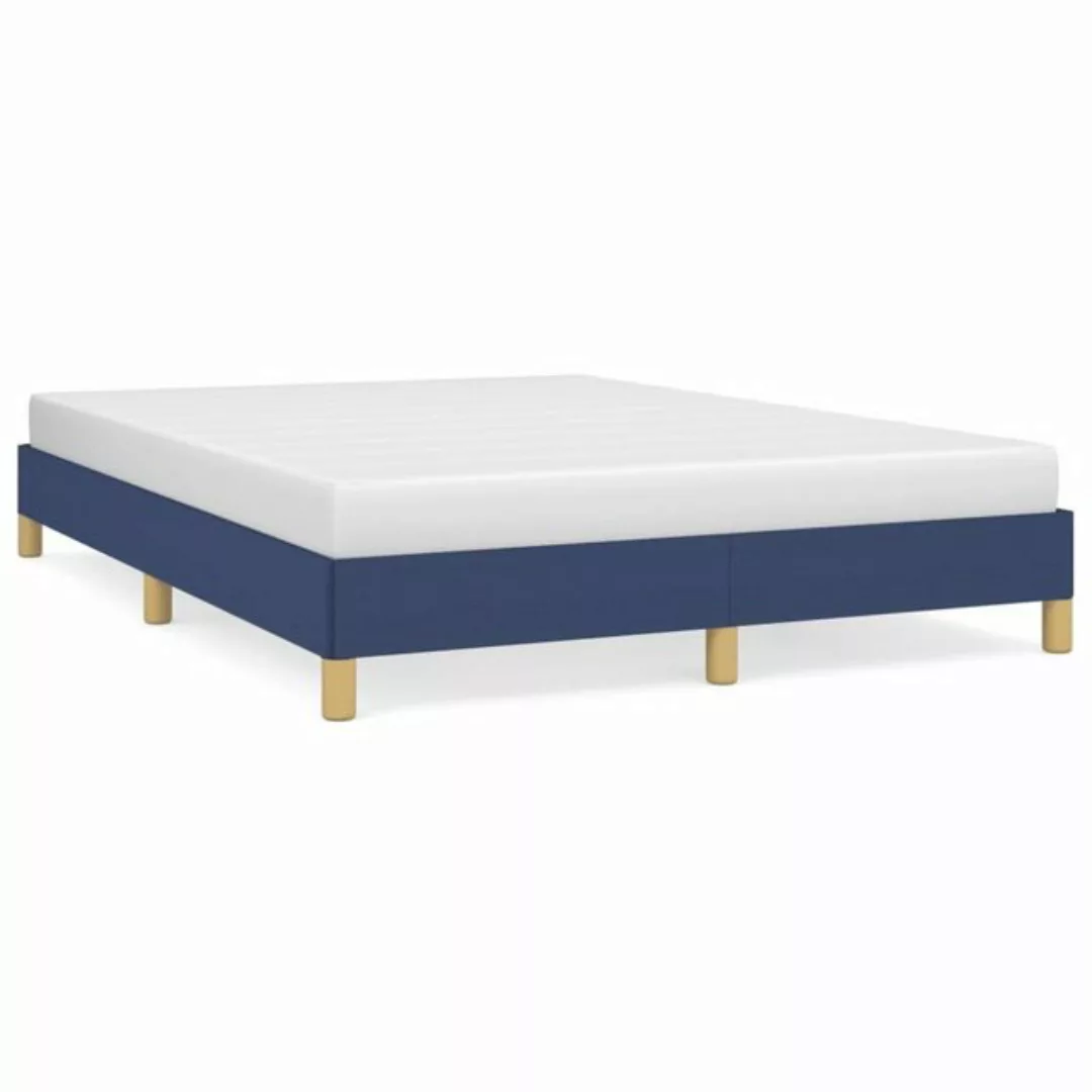 furnicato Bett Bettgestell Blau 140x190 cm Stoff günstig online kaufen