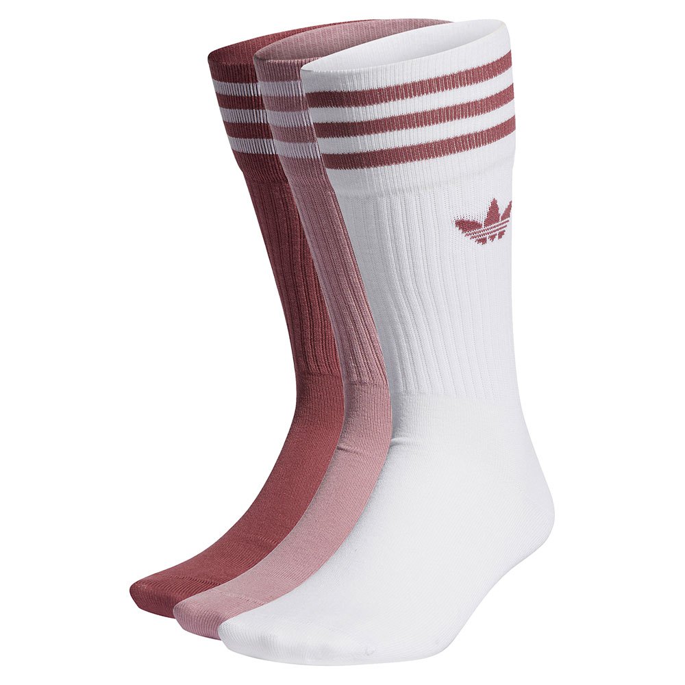 Adidas Originals Solid Crew Socken EU 27-30 White / Magic Mauve / Quiet Cri günstig online kaufen