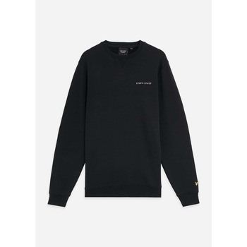 Lyle & Scott  Pullover Loopback embroidered crew neck sweatshirt - jet blac günstig online kaufen