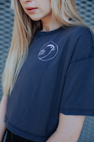 Kleiner Spatz Women Cropped Top T-shirt Aus Bio-baumwolle günstig online kaufen