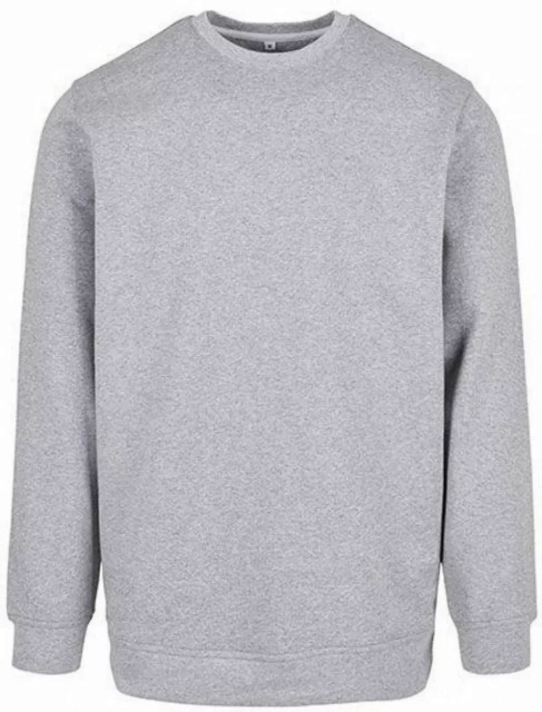 Build Your Brand Langarmshirt Herren Basic Crewneck Regular Fit günstig online kaufen