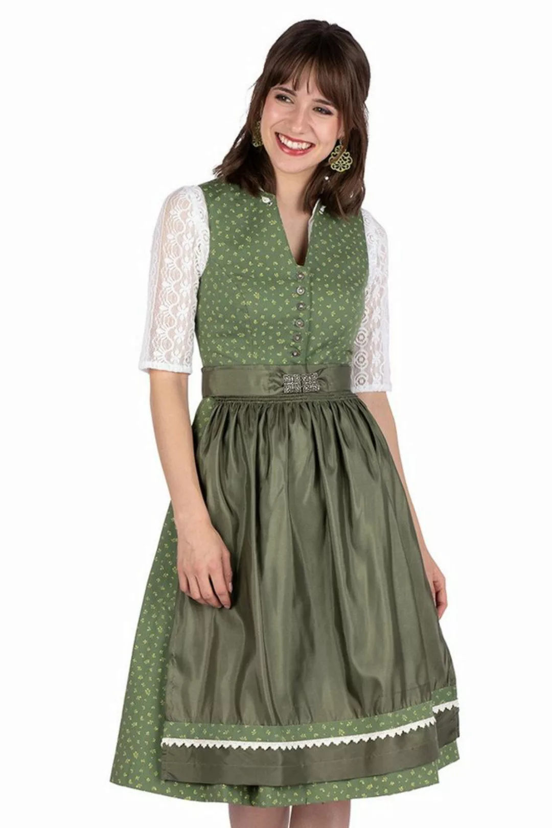 MarJo Dirndl Midi Dirndl 2tlg. - FRANKA - klee/oliv günstig online kaufen