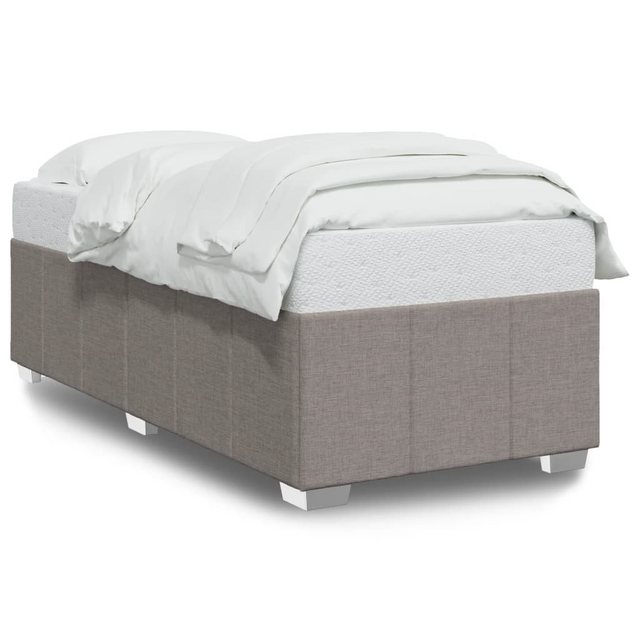 vidaXL Bett Bettgestell Taupe 100x200 cm Stoff günstig online kaufen