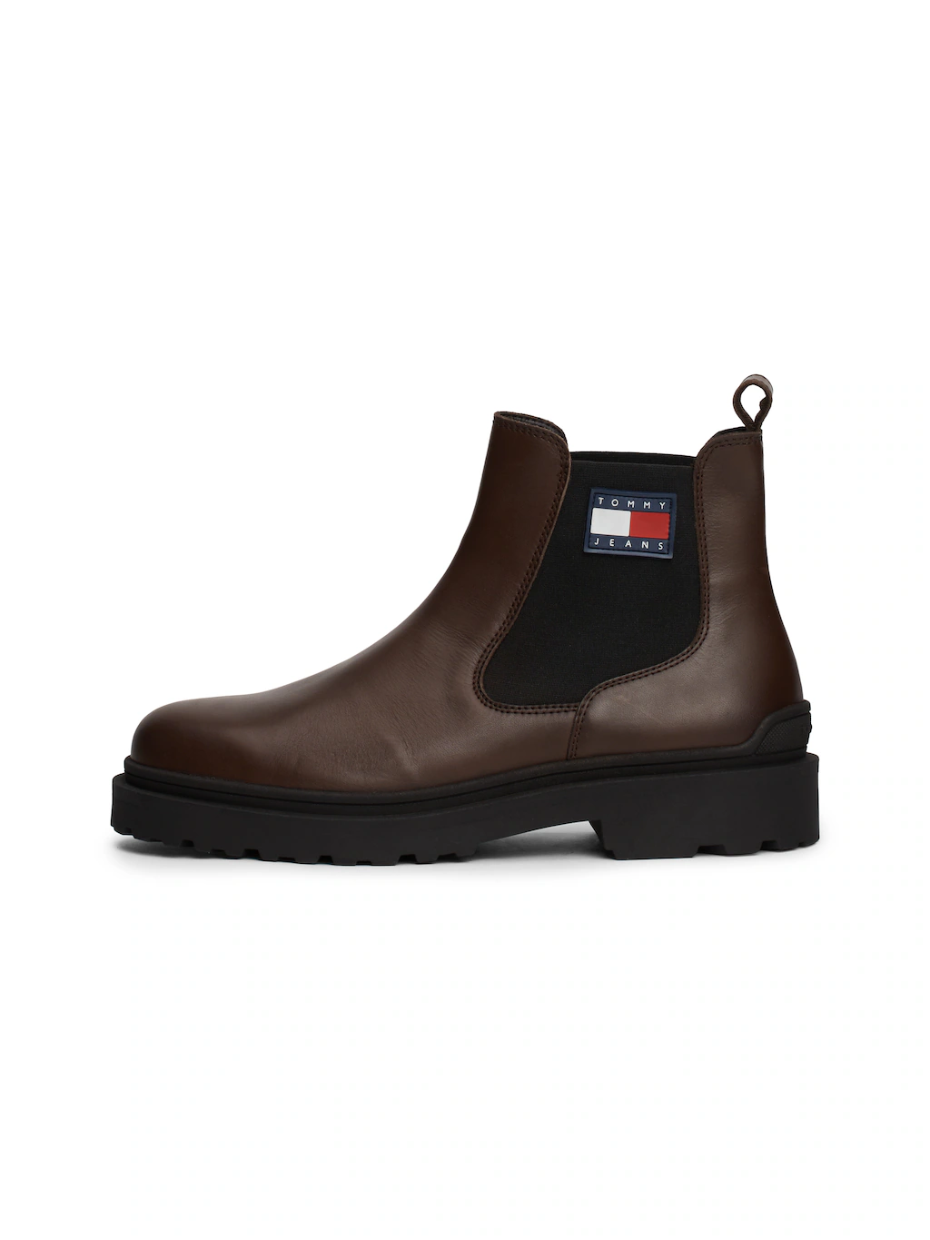 Tommy Jeans Chelseaboots "TJM LEATHER CHELSEA BOOT", Blockabsatz,Businessmo günstig online kaufen