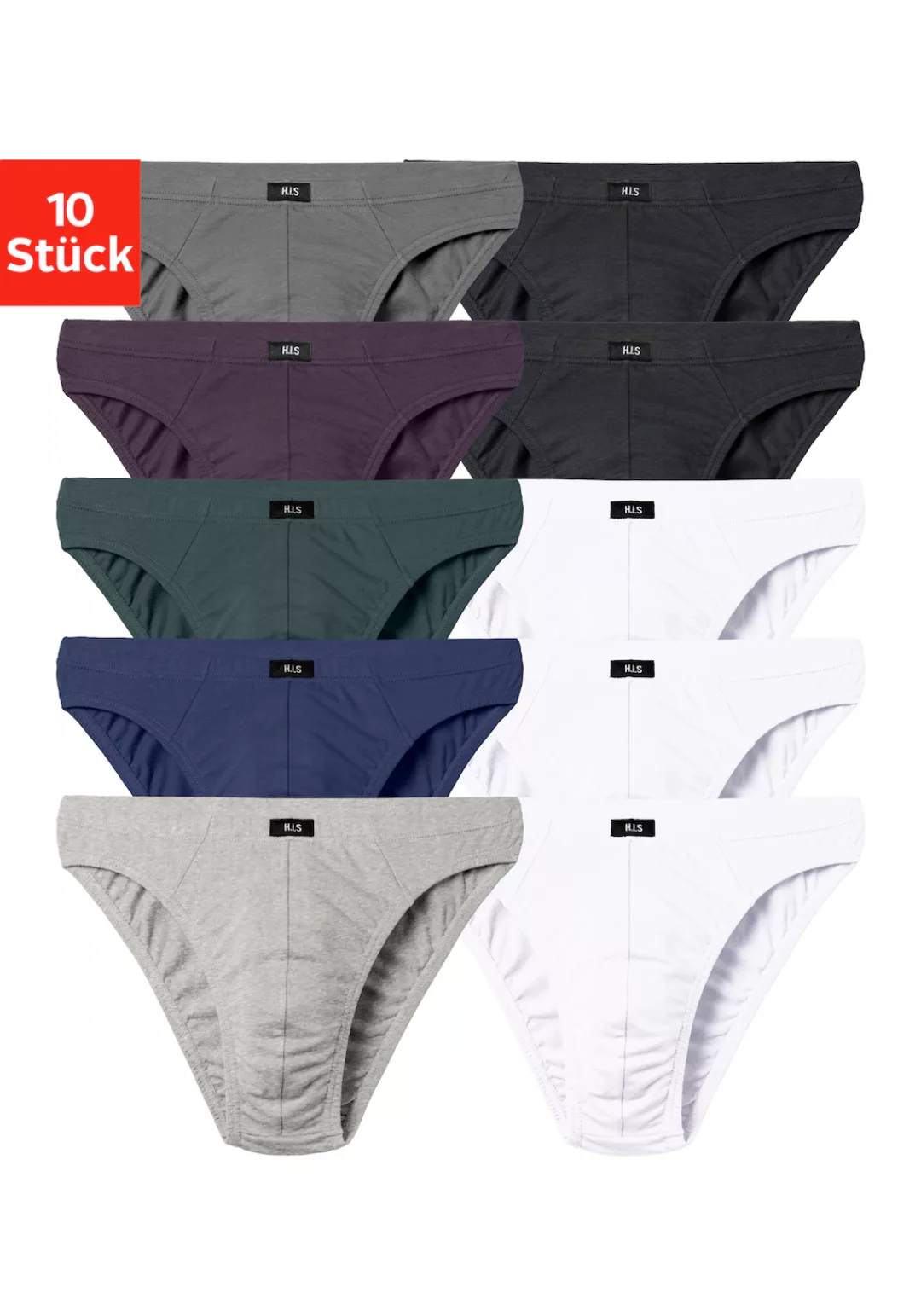 H.I.S Minislip "Herren Unterhose", (Packung, 10 St.), in Baumwoll-Mix günstig online kaufen