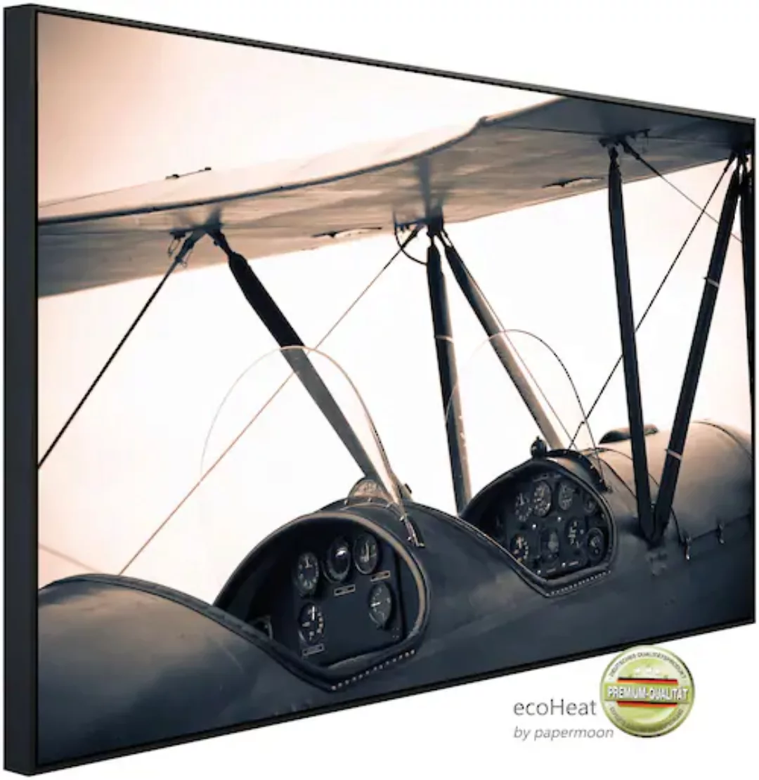 Papermoon Infrarotheizung »Vintage Flugzeug«, sehr angenehme Strahlungswärm günstig online kaufen