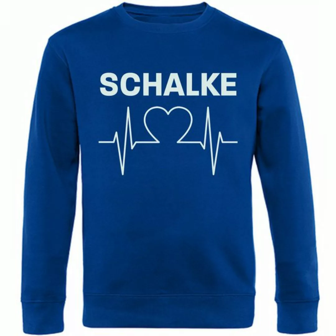 multifanshop Sweatshirt Schalke - Herzschlag - Pullover günstig online kaufen