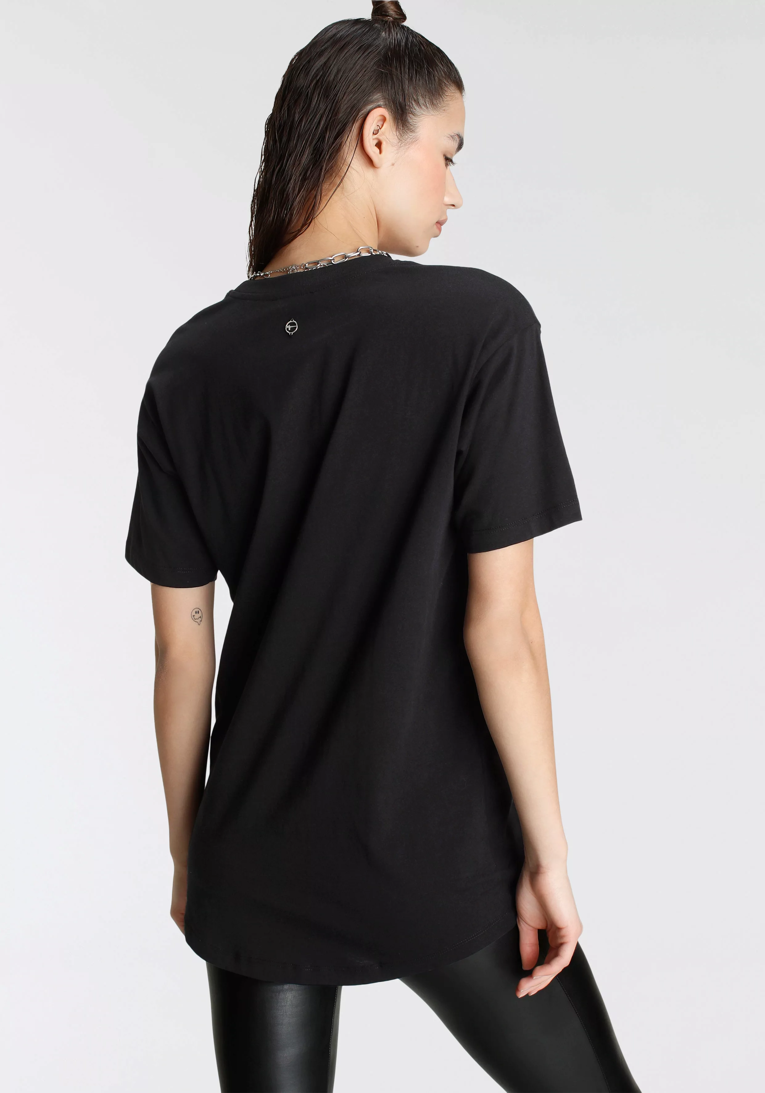 Tamaris Oversize-Shirt, Kurzarm, weiter Schnitt, Basic-Stil, Rundhalsaussch günstig online kaufen