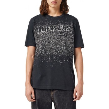 Diesel  T-Shirts & Poloshirts T-Just-B71 T-Shirt Schwarz günstig online kaufen