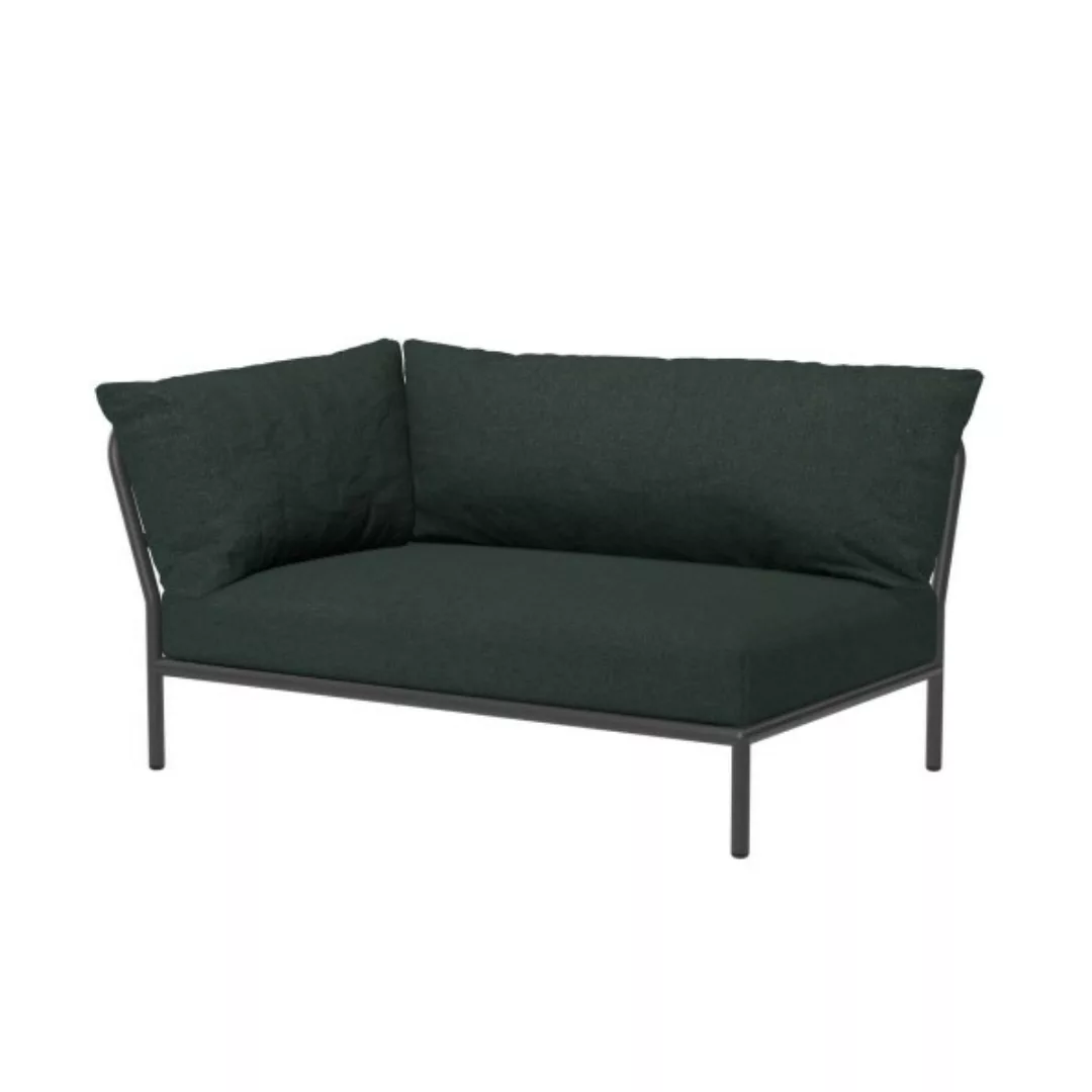 LEVEL2 Outdoor Sofa Lounge-Modul 2 Alpine Dunkelgrau Links günstig online kaufen