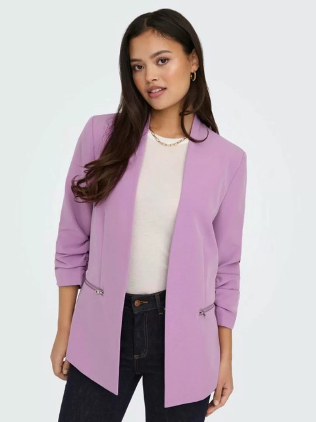 ONLY Kurzblazer ONLBERRY 3/4 ZIP BLAZER CC TLR geraffte 3/4 Ärmel günstig online kaufen