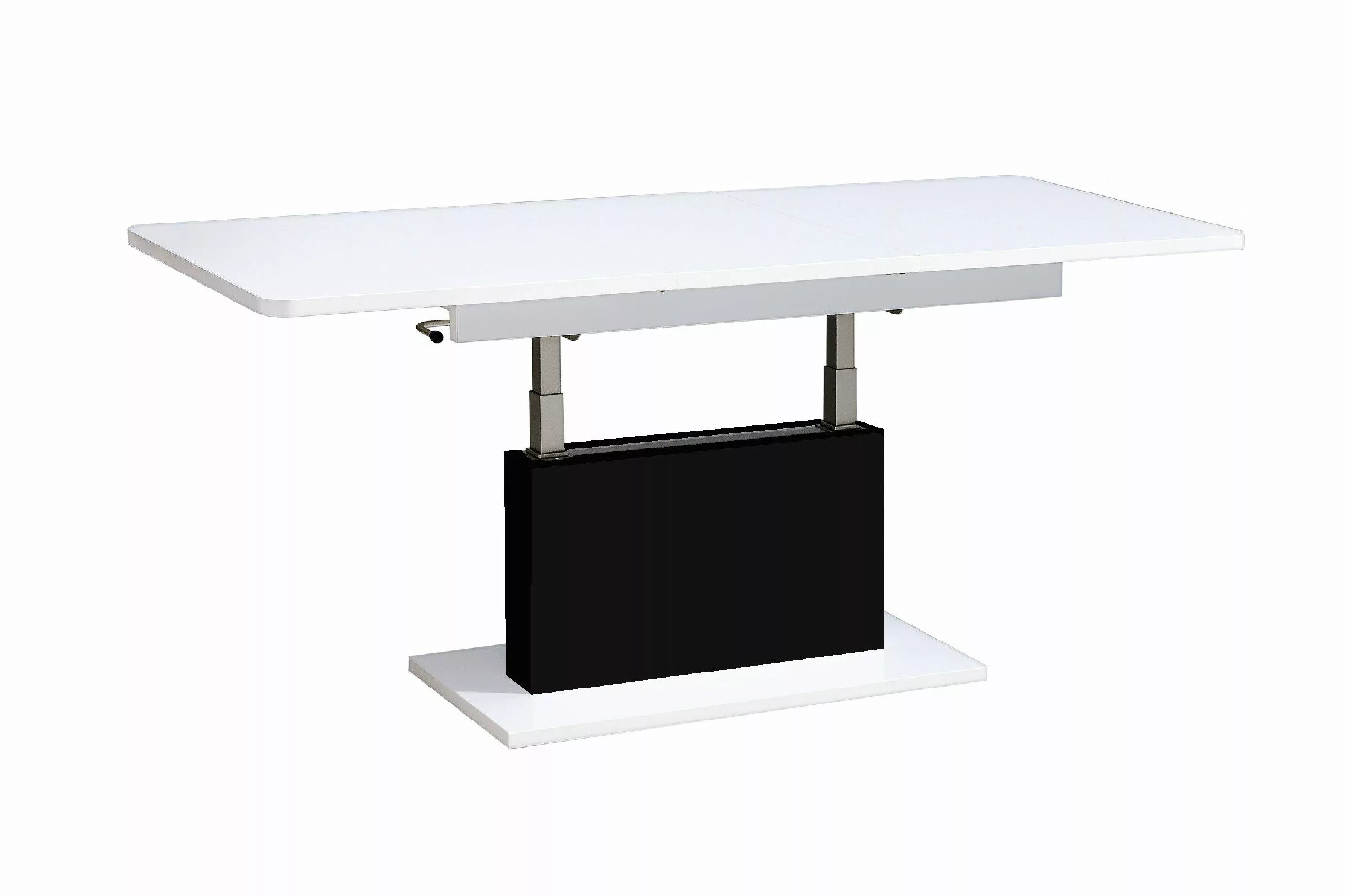 designimpex Couchtisch DC-1 Weiß Hochglanz-Schwarz matt günstig online kaufen