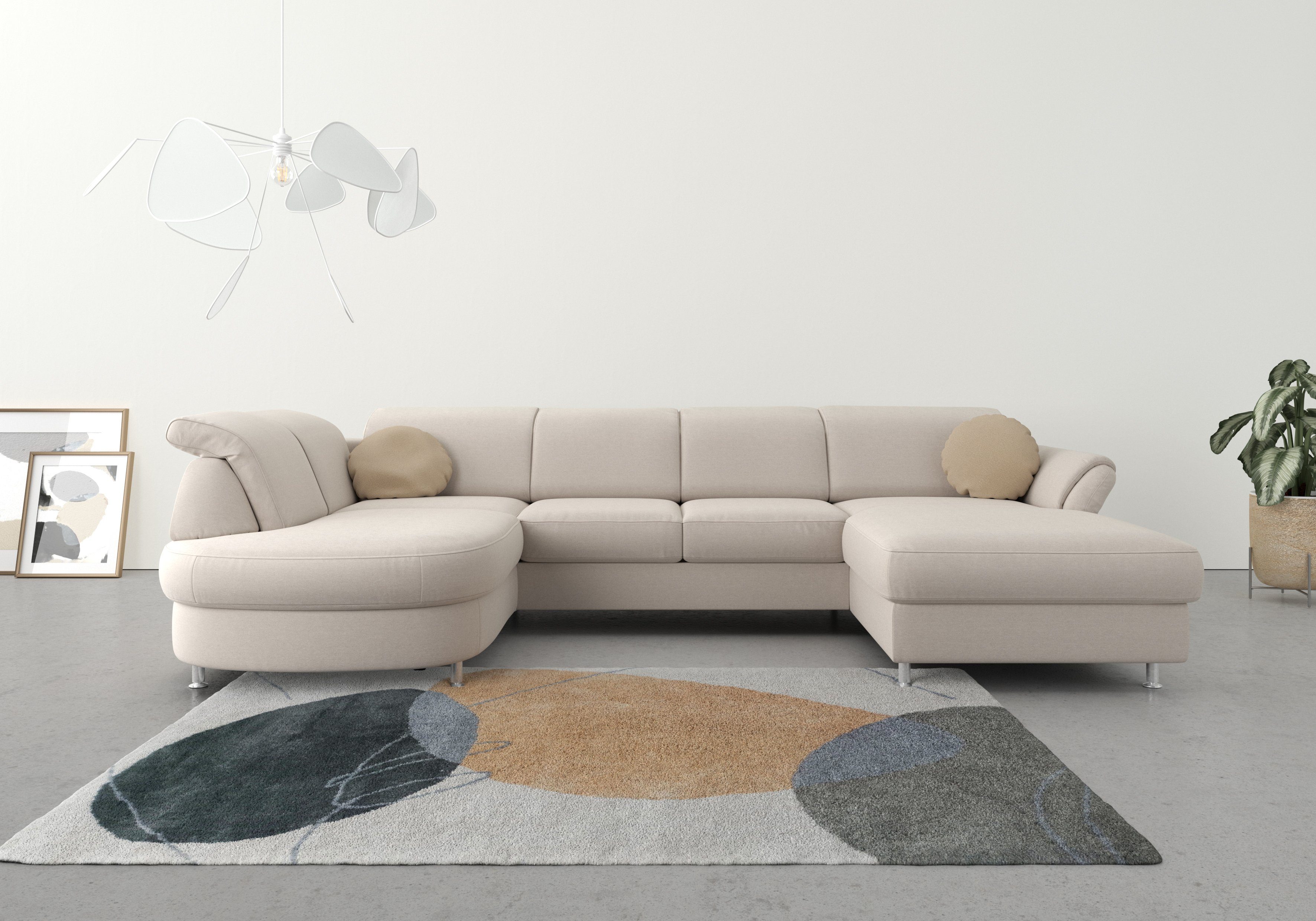 sit&more Wohnlandschaft "Apulia U-Form", wahlweise Bettfunktion, Bettkasten günstig online kaufen