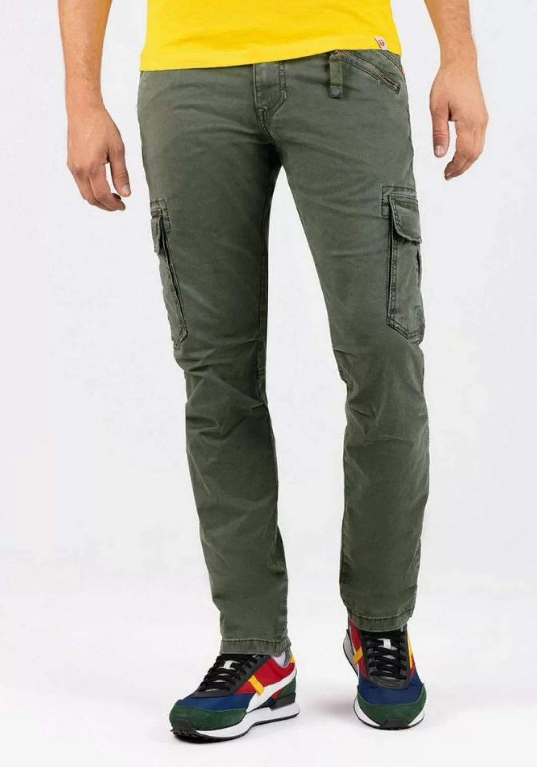 Timezone Herren Cargo Hose REGULAR BENTZ - Regular Fit - Beige Blau Grau Gr günstig online kaufen