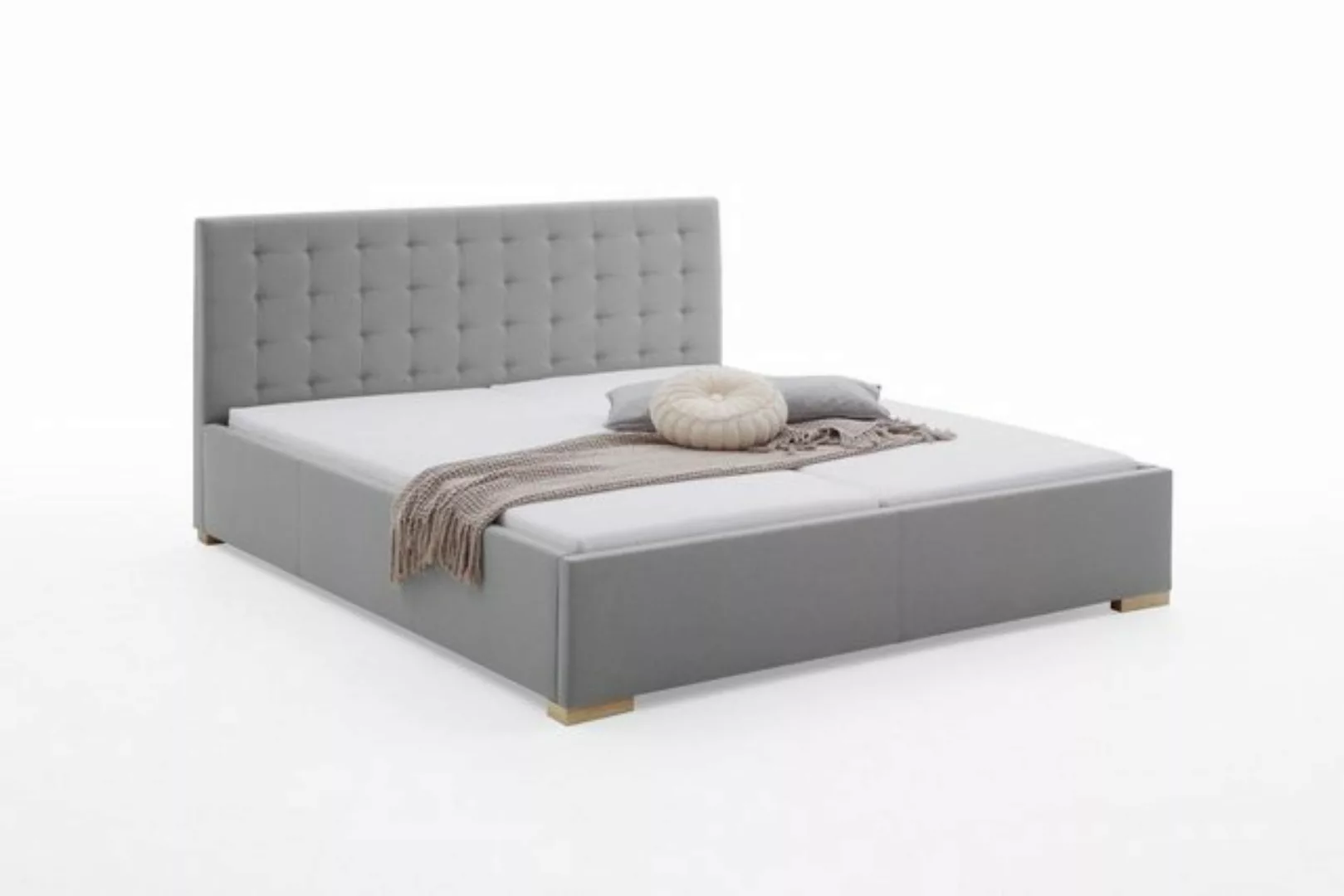 meise.möbel Polsterbett aus Stoff in Grau (BxHxT: 190x105,5x215 cm) günstig online kaufen