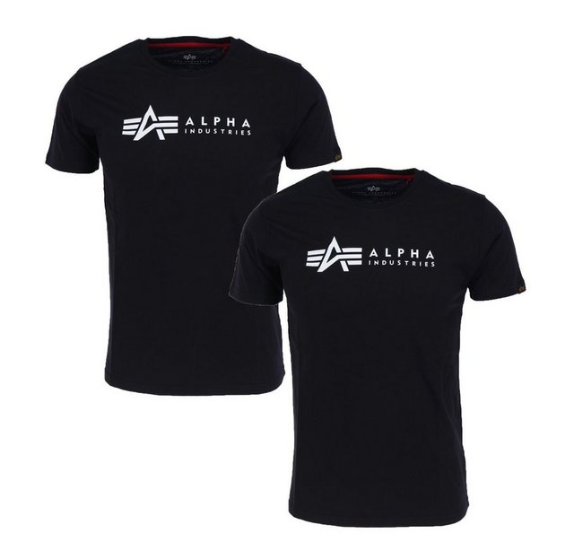 Alpha Industries T-Shirt "Alpha Industries Men - T-Shirts Alpha Label T 2 P günstig online kaufen