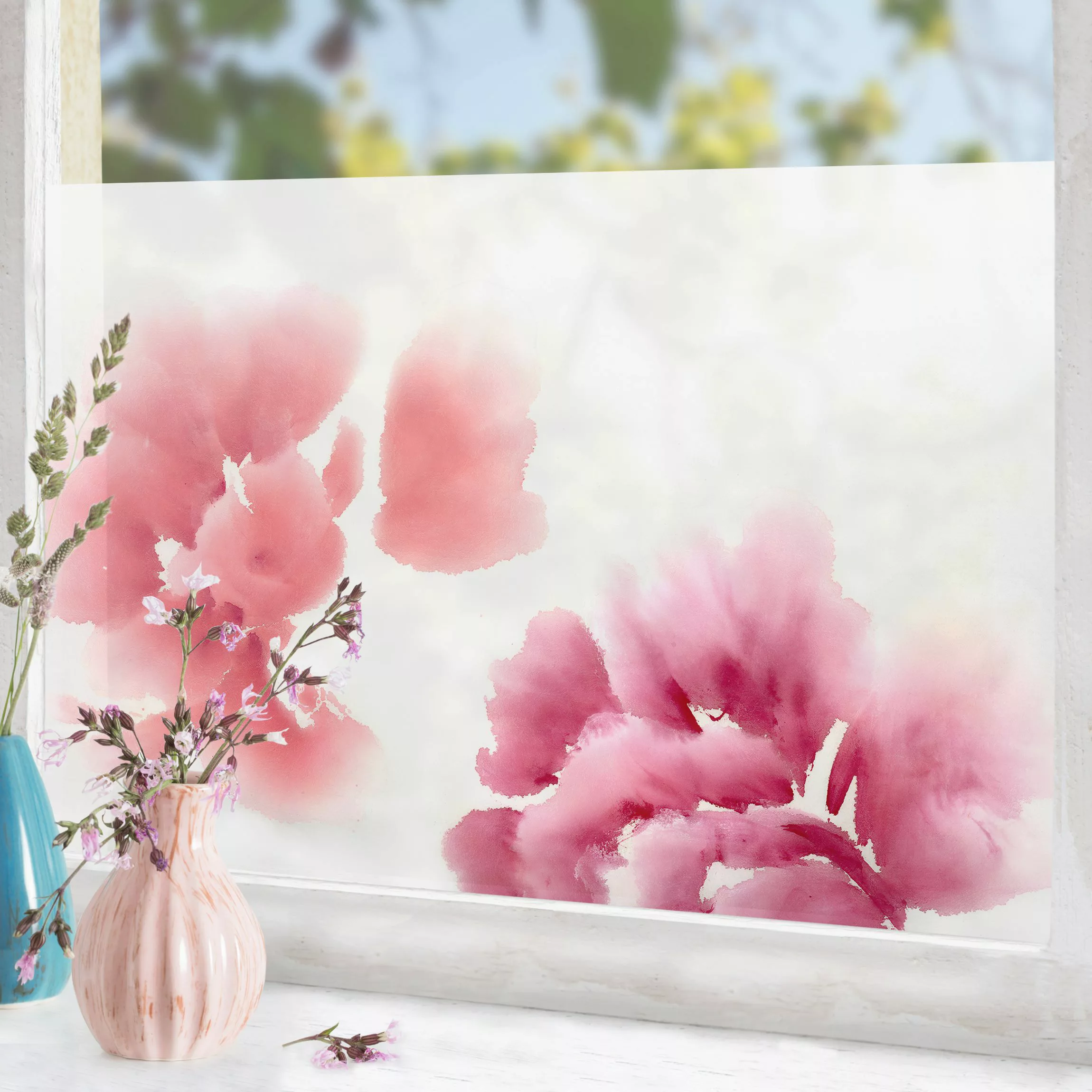Fensterfolie Künstlerische Flora II günstig online kaufen