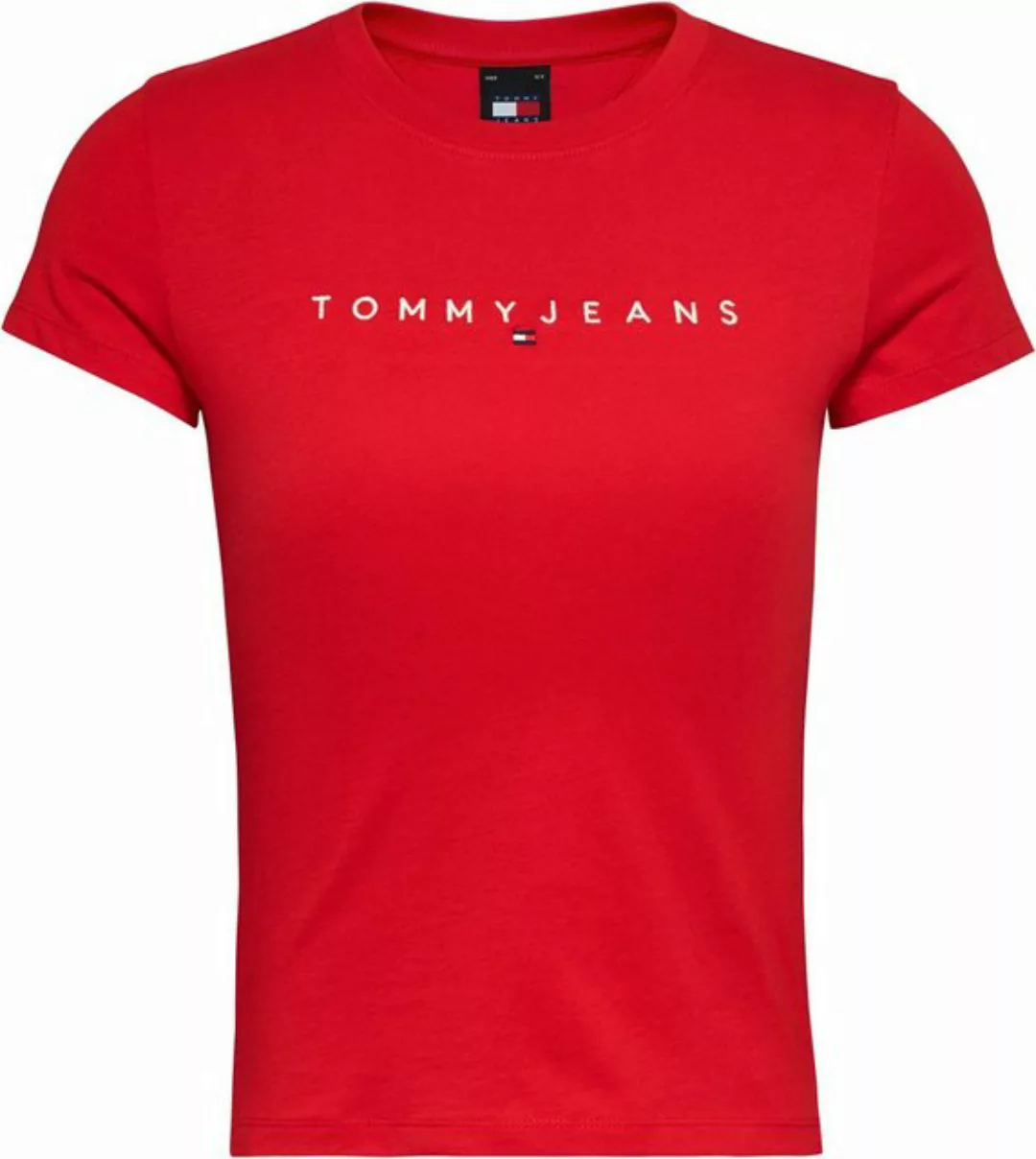 Tommy Jeans T-Shirt Slim Tee Linear Logo Shirt mit Logostickerei günstig online kaufen