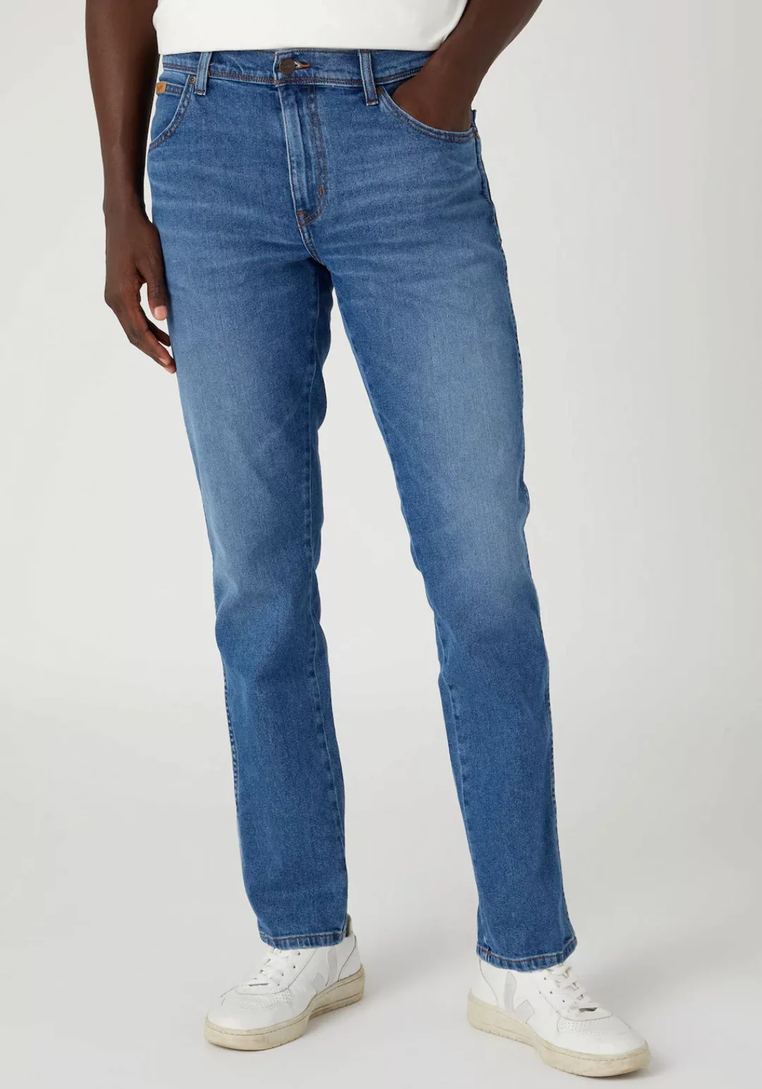 Wrangler Herren Jeans TEXAS SLIM - Slim Fit - Blau - The Maverick günstig online kaufen