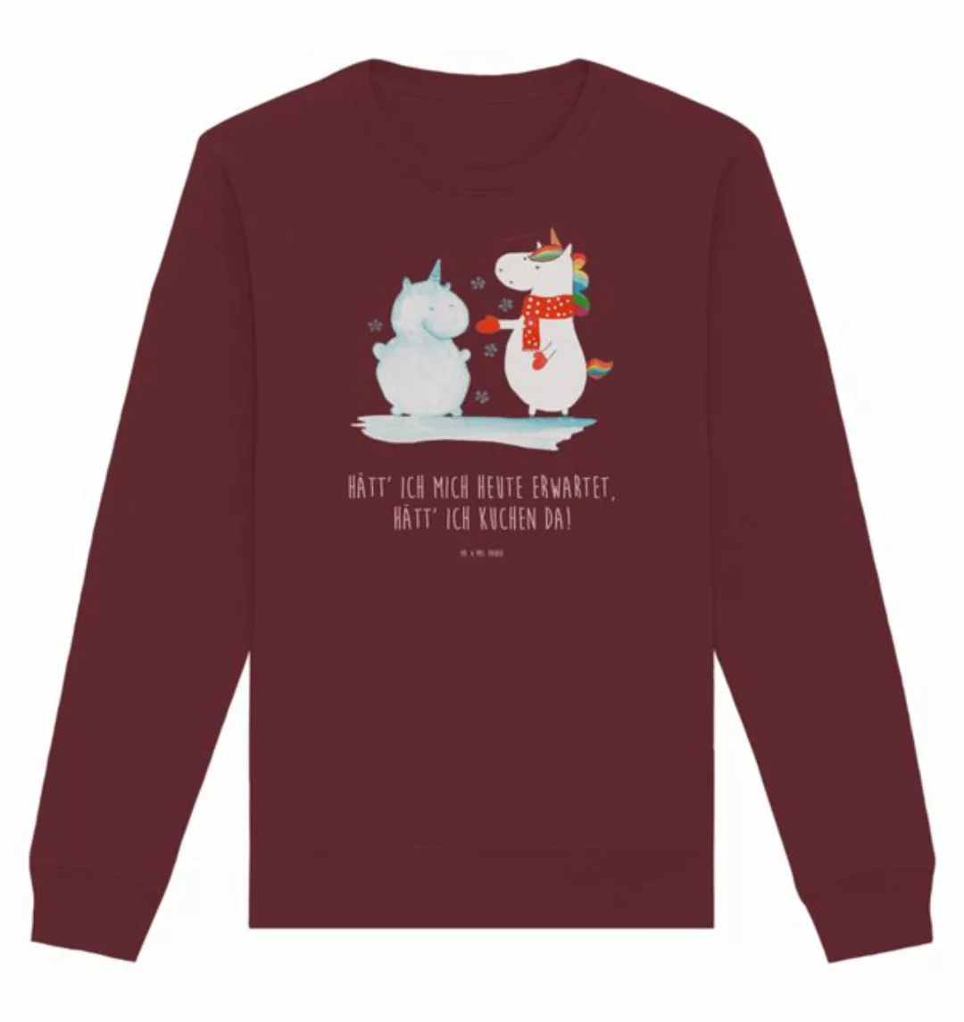 Mr. & Mrs. Panda Longpullover Größe XL Einhorn Schneemann - Burgundy - Gesc günstig online kaufen