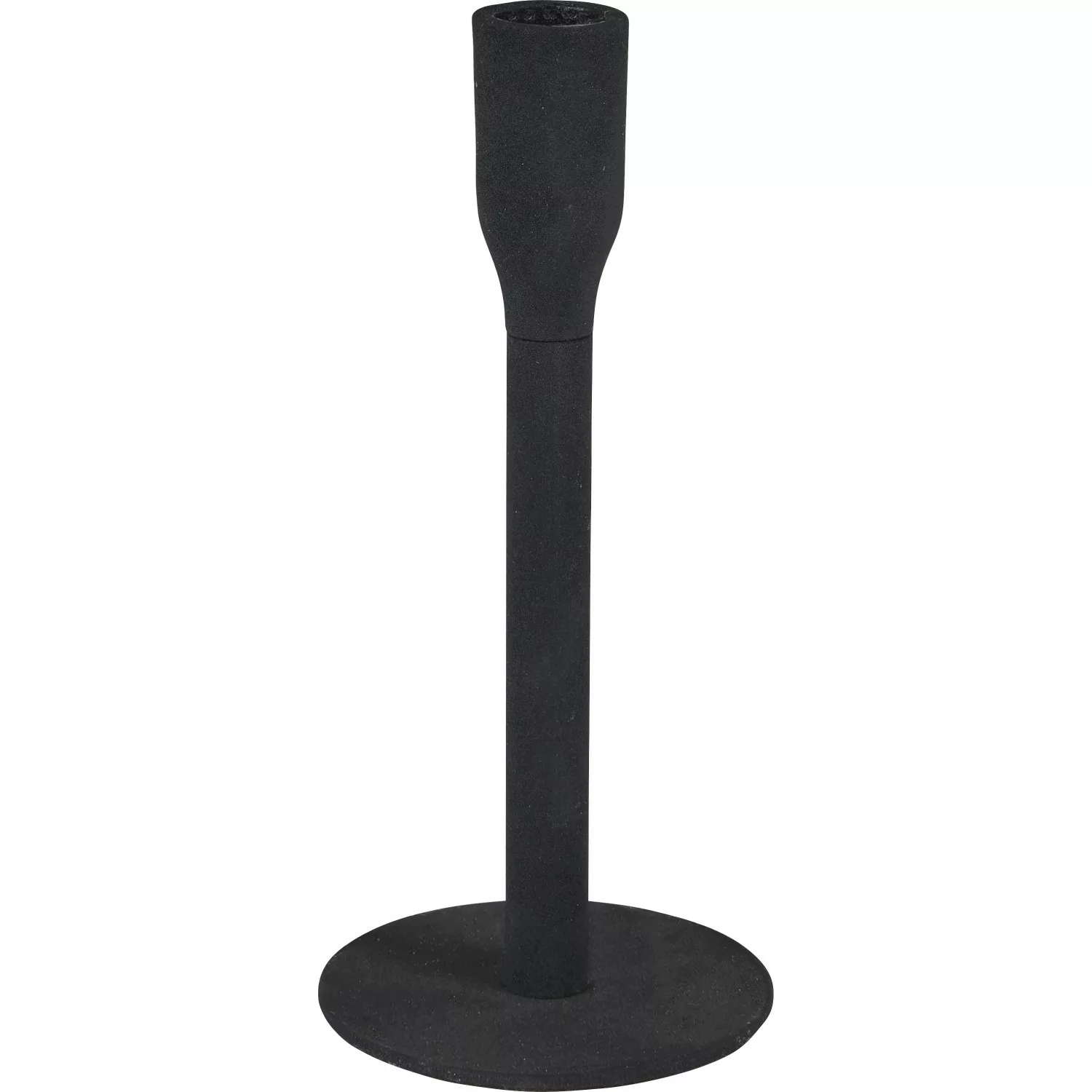 Kerzenhalter Minimalist Zen Aluminium 15 cm Schwarz günstig online kaufen