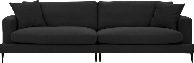 Leonique Big-Sofa "Cozy", mit losen Kissen und Metallbeinen günstig online kaufen