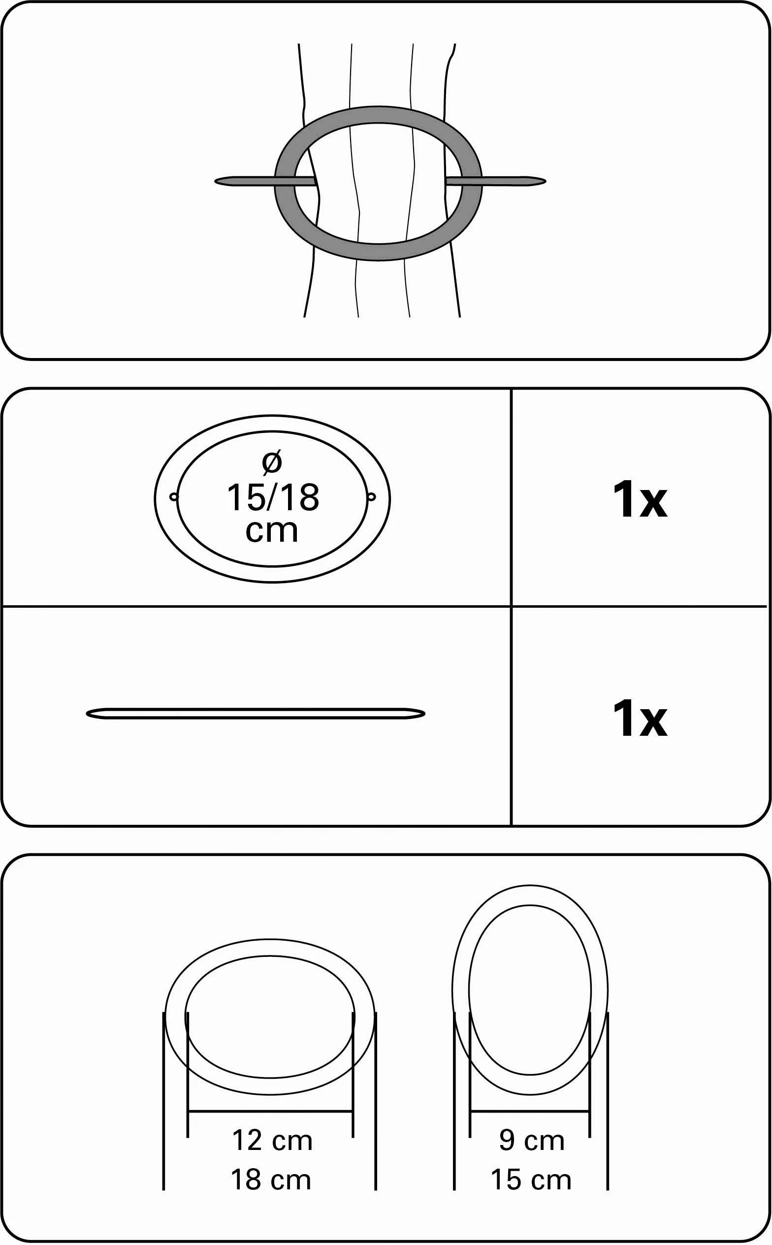 GARDINIA Dekoklammer Dekoring Oval, Kunststoff, (1-St), günstig online kaufen