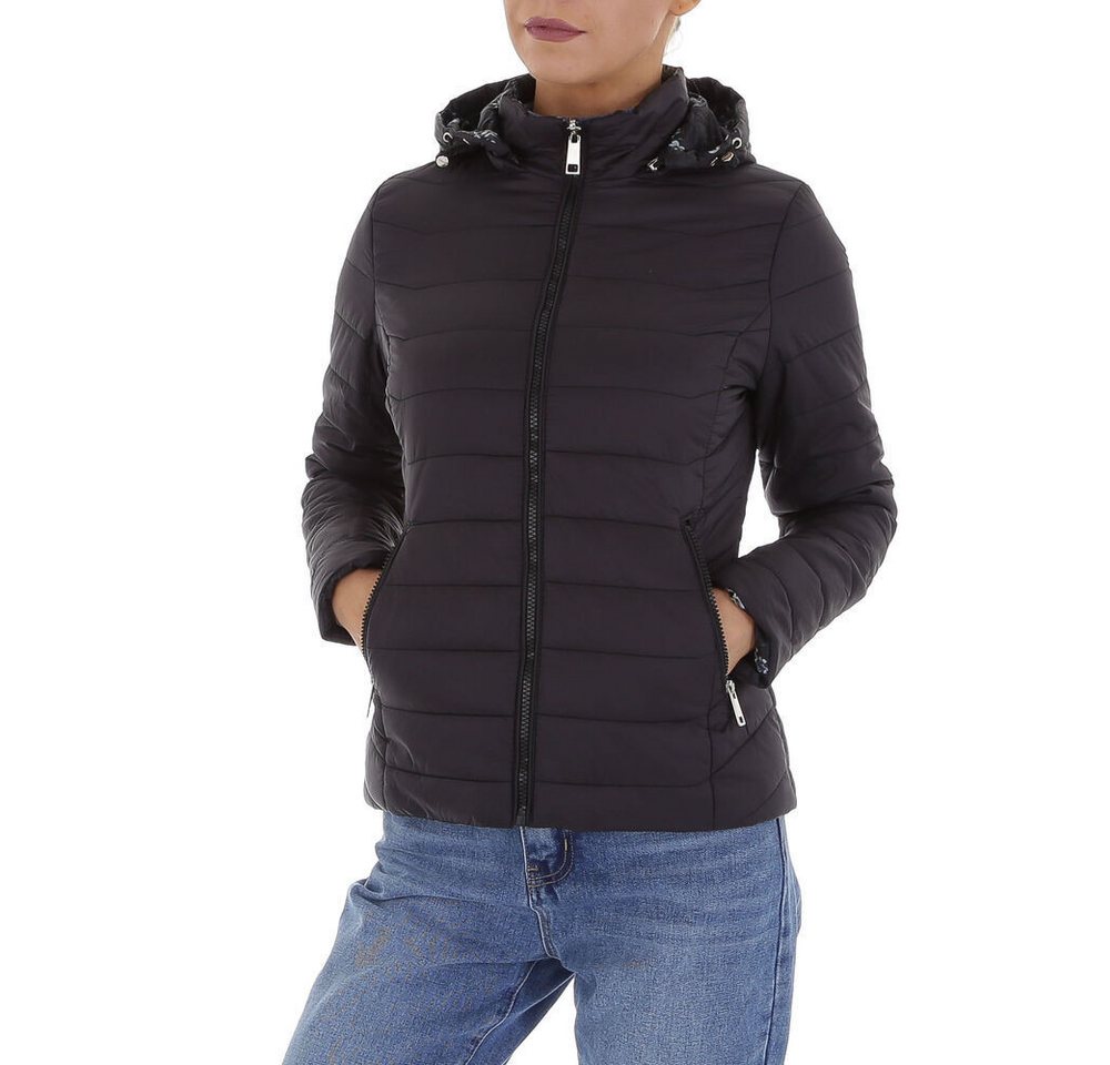 Ital-Design Steppjacke Damen Freizeit (87256666) Kapuze (abnehmbar) Geblümt günstig online kaufen