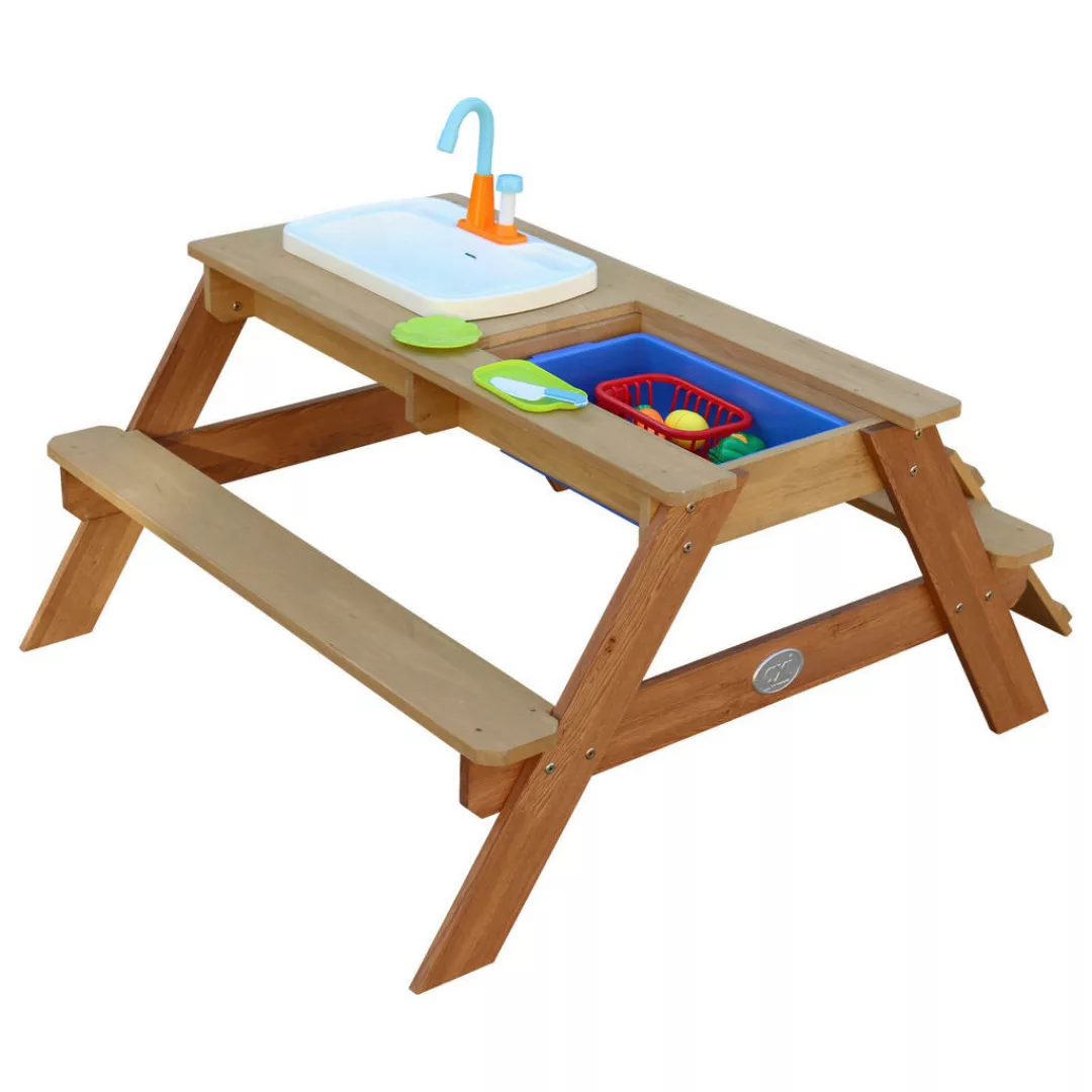 AXI Kinder-Picknicktisch Emily braun B/H/L: ca. 97x50x95 cm günstig online kaufen