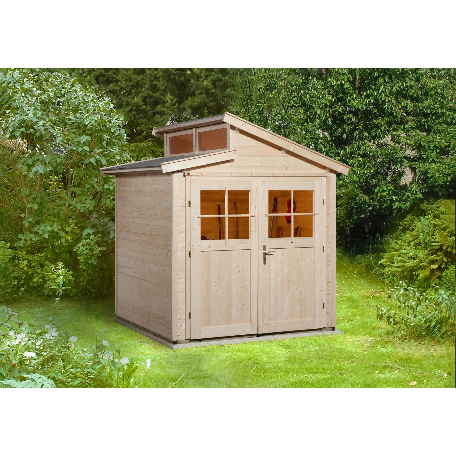 Weka Holz-Gartenhaus 226 Gr. 1 Natur 4,29 m² günstig online kaufen