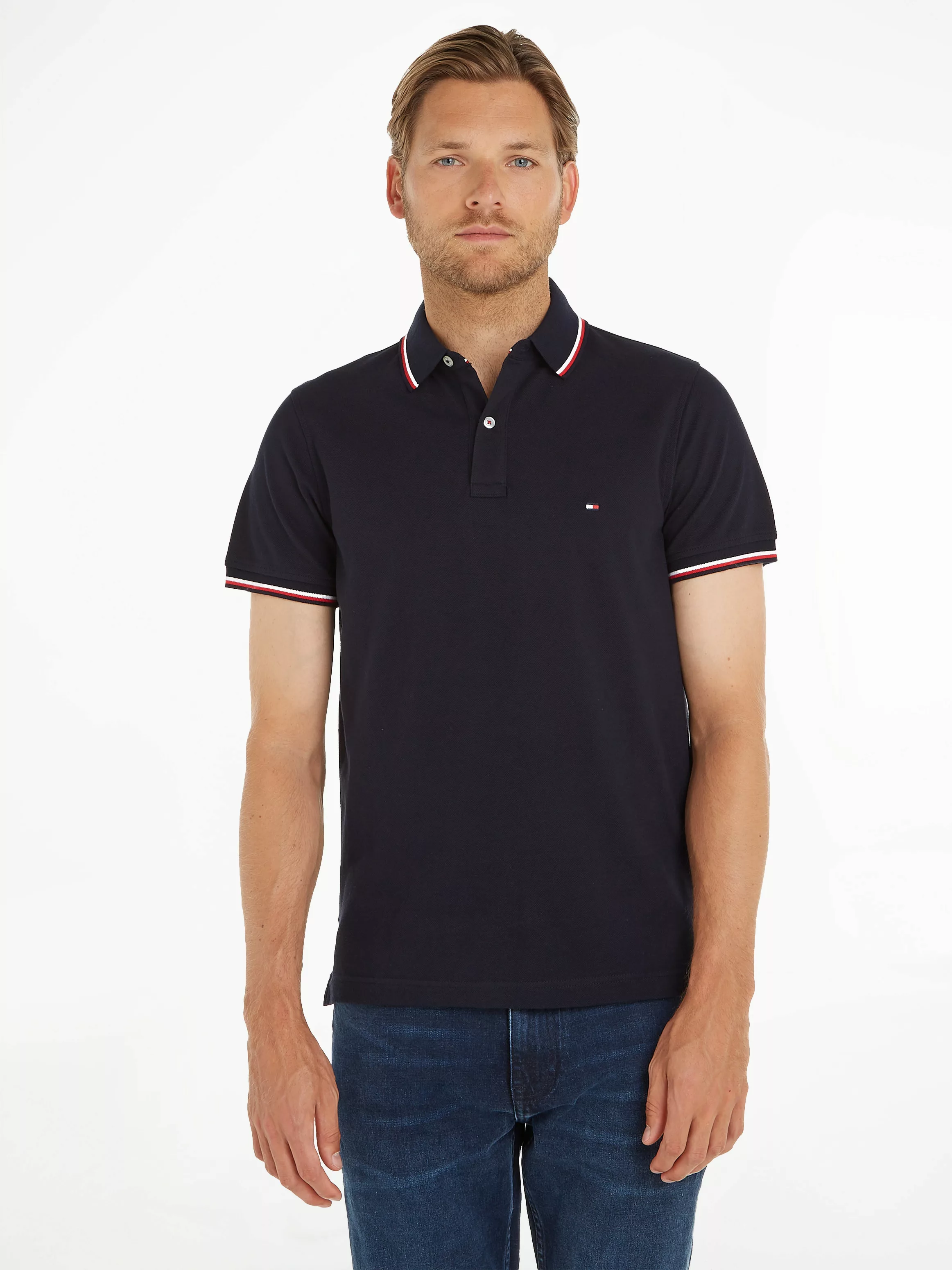 Tommy Hilfiger Poloshirt "TOMMY TIPPED SLIM POLO" günstig online kaufen