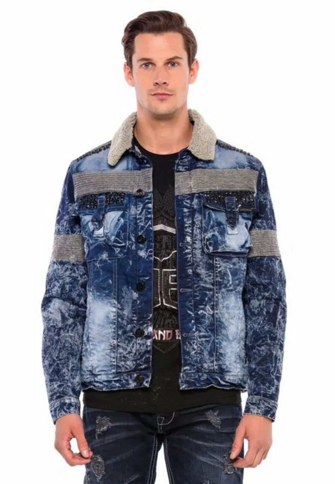 Cipo & Baxx Jeansjacke (1-St) mit angesagter Waschung günstig online kaufen