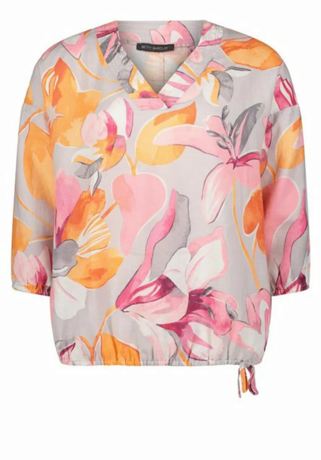 Betty Barclay Blusenshirt Bluse Kurz 3/4 Arm, Grey/Rosé günstig online kaufen
