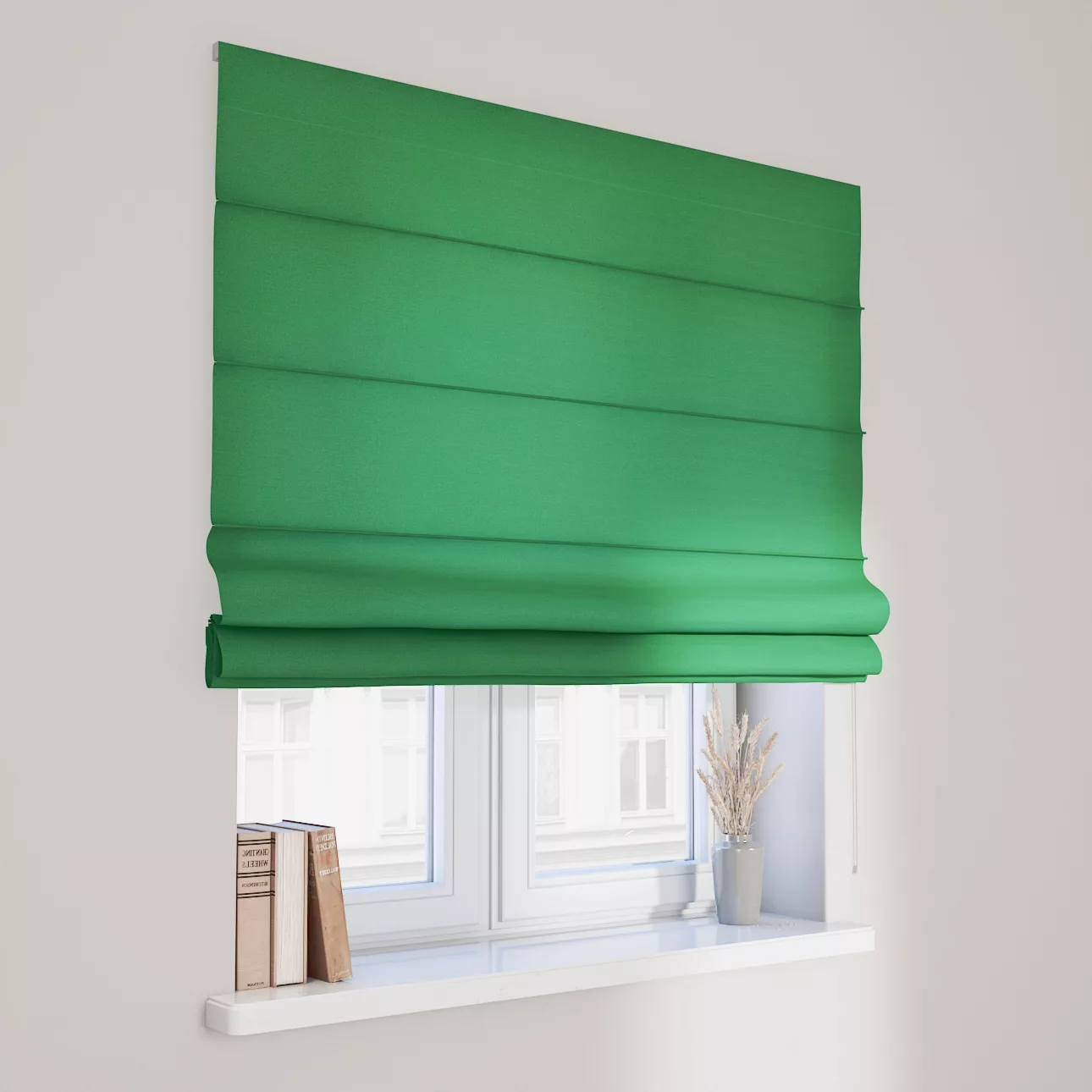 Dekoria Raffrollo Capri, grün, 120 x 170 cm günstig online kaufen