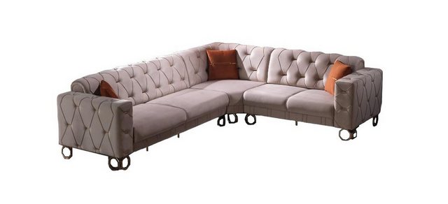 Villa Möbel Ecksofa Lizzy, Set, Hand Made Quality, pflegeleichter Mikrofase günstig online kaufen