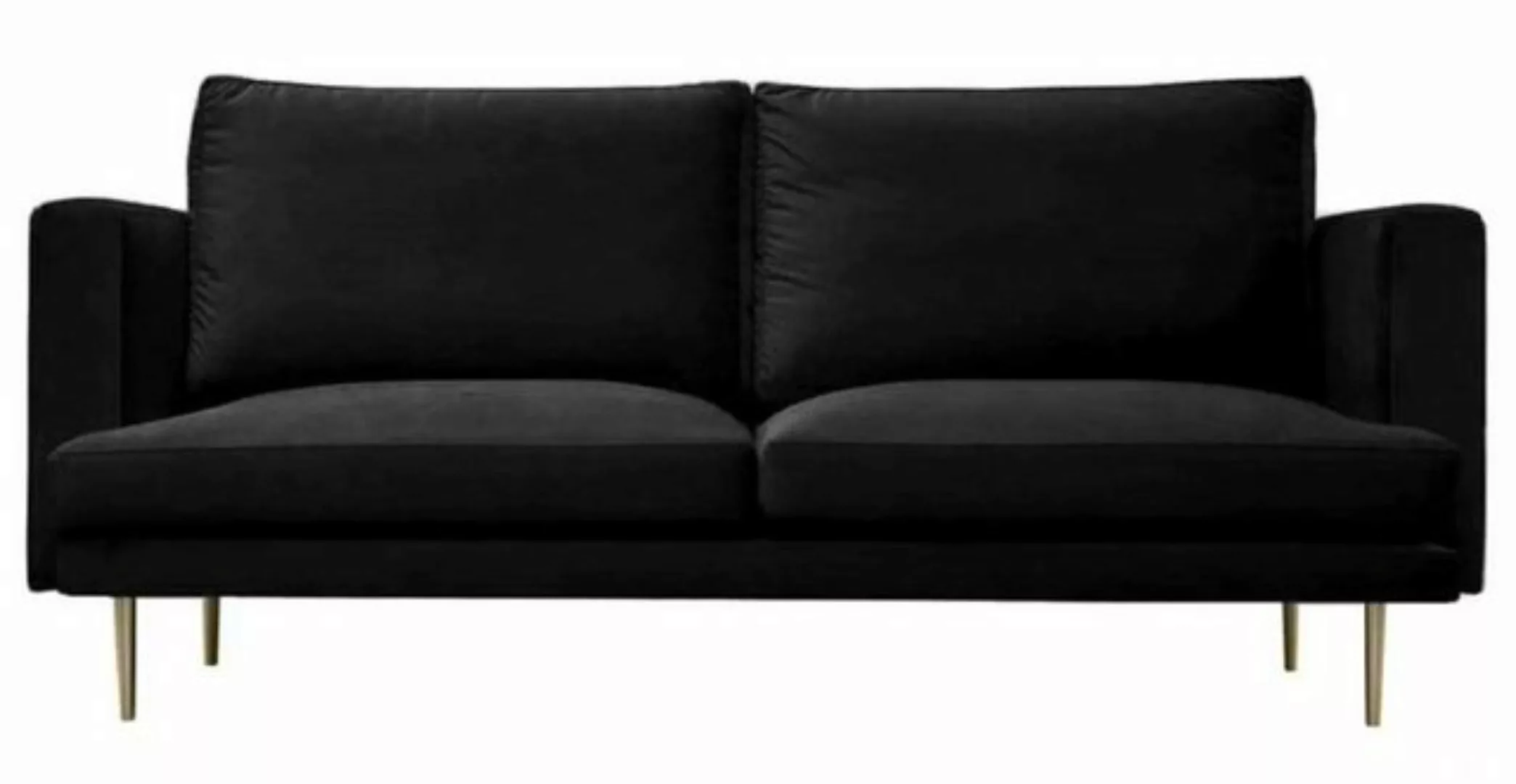 Xlmoebel Sofa Neu Chesterfield Dreisitzer Stoff Sofa in Schwarz für das Woh günstig online kaufen