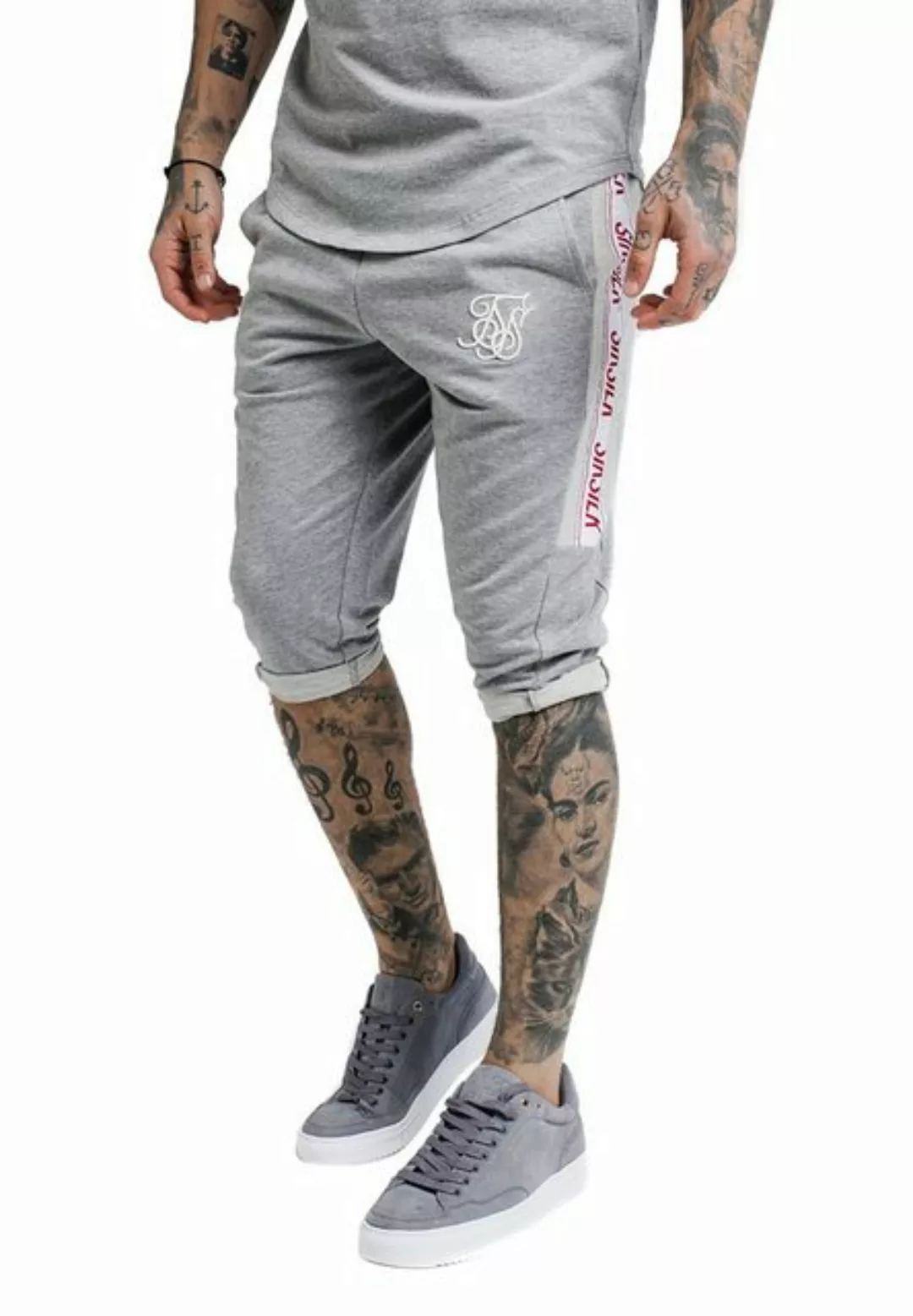 Siksilk Shorts SikSilk Herren Shorts PERFORMANCE SHORTS SS-13765 Grey Marl günstig online kaufen