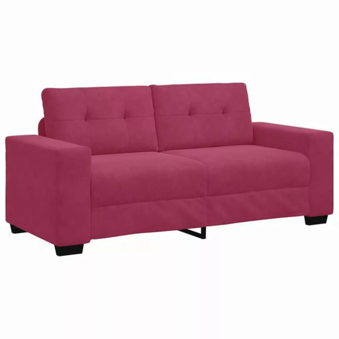 vidaXL Sofa Zweisitzer-Sofa Weinrot 140 cm Samt günstig online kaufen