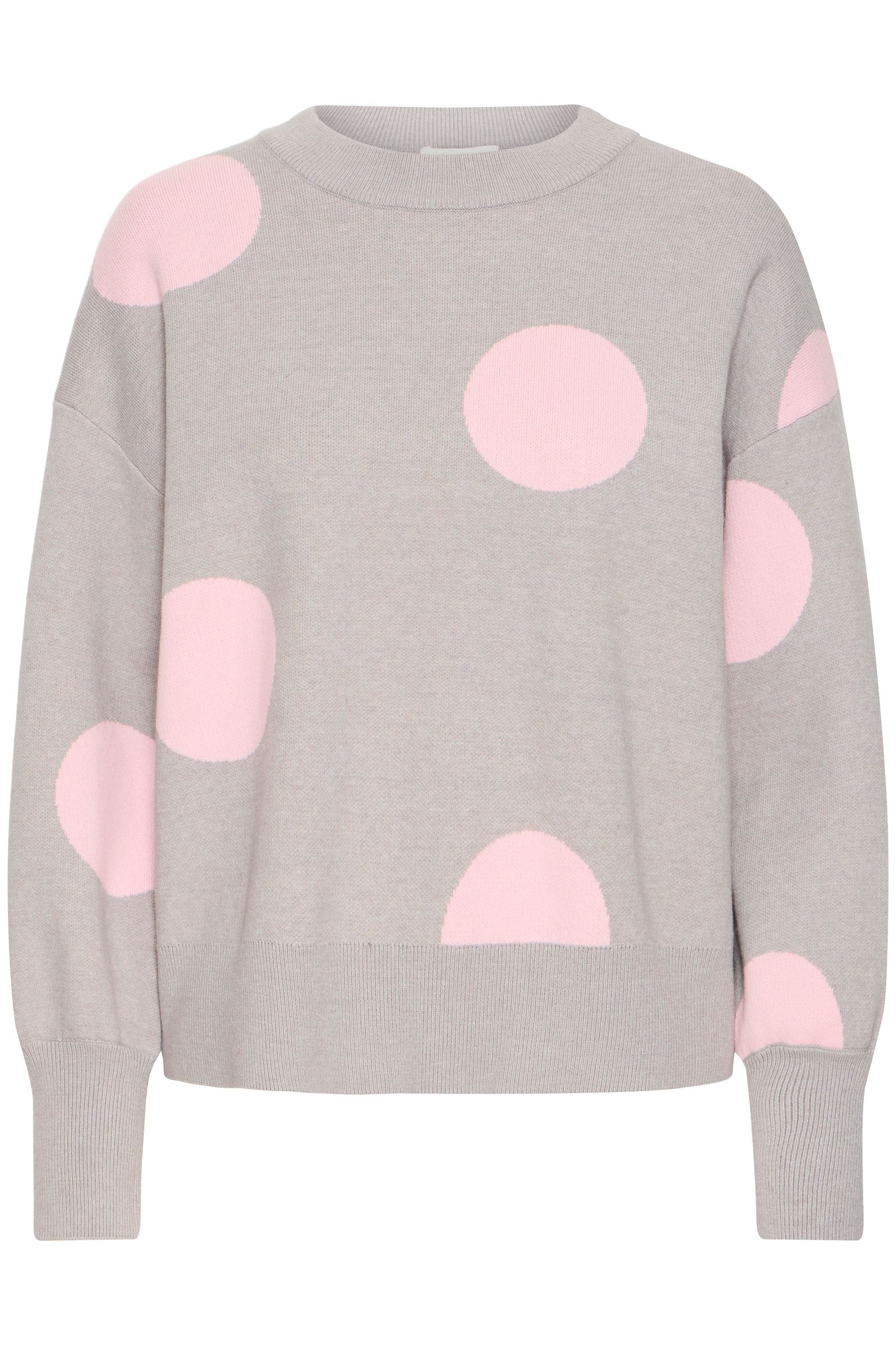 b.young Strickpullover "Strickpullover BYOMME DOT JUMPER -" günstig online kaufen